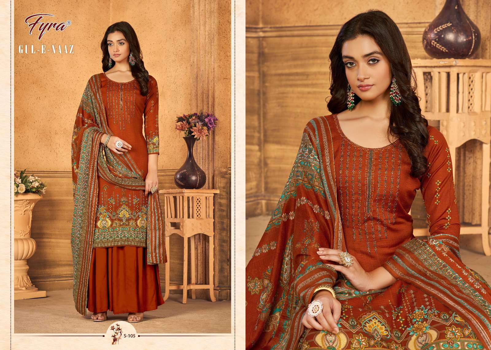 fyra designing alok suit GUL E NAAZ cotton catchy look salwar suit catalog