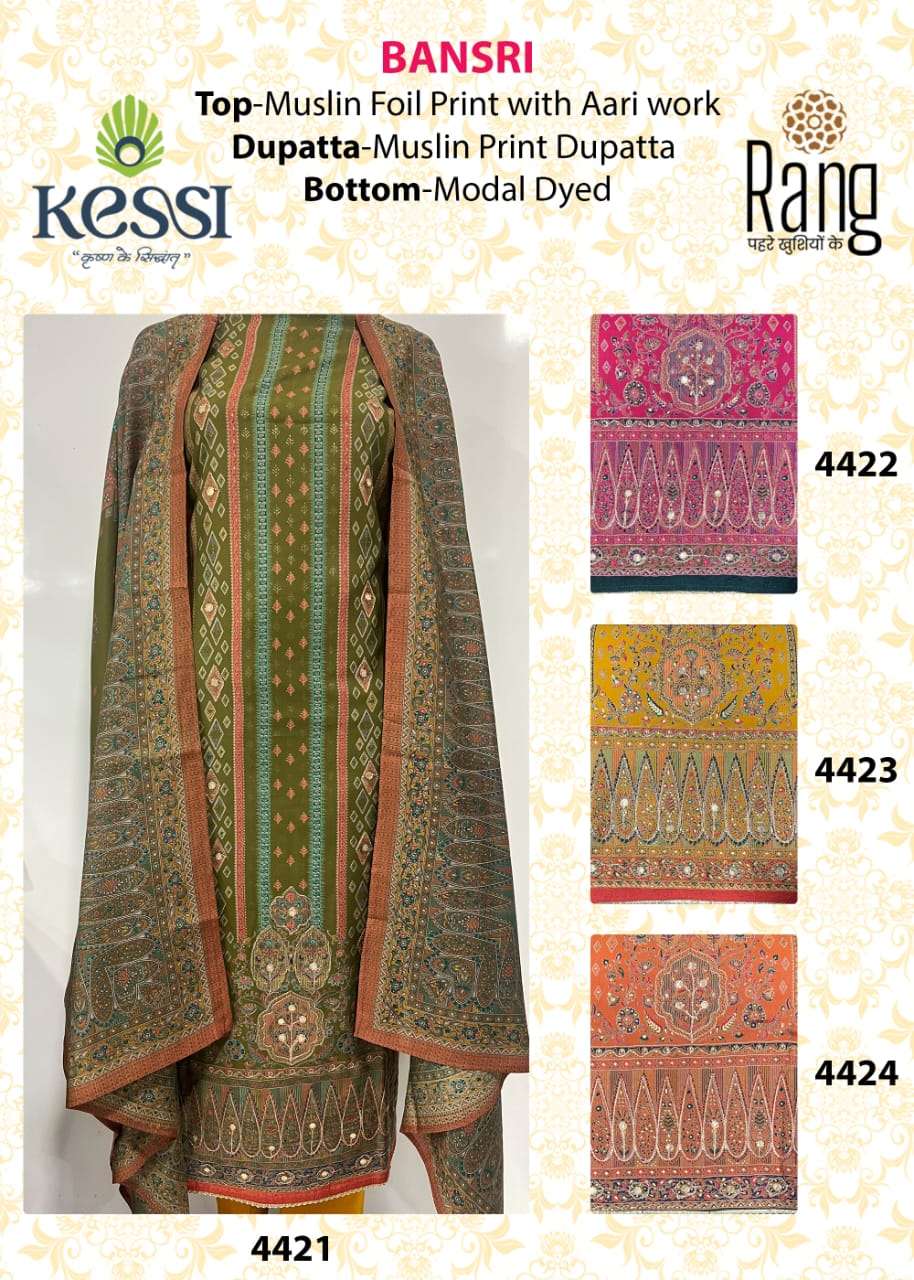 kessi bansri reyon regal look salwar suit catalog