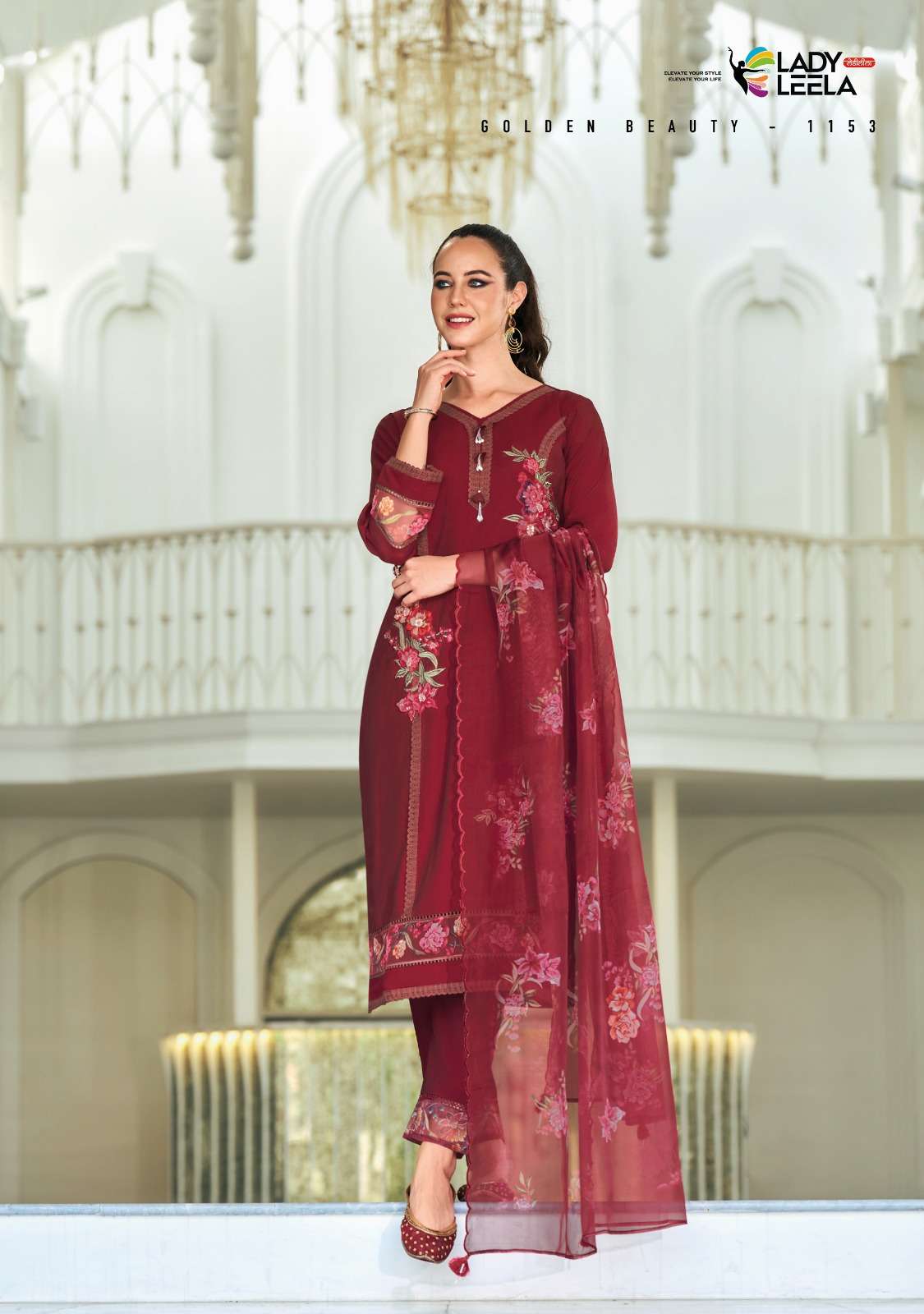 lady leela  ibadat 2 viscose silk regal look top bottom with dupatta catalog