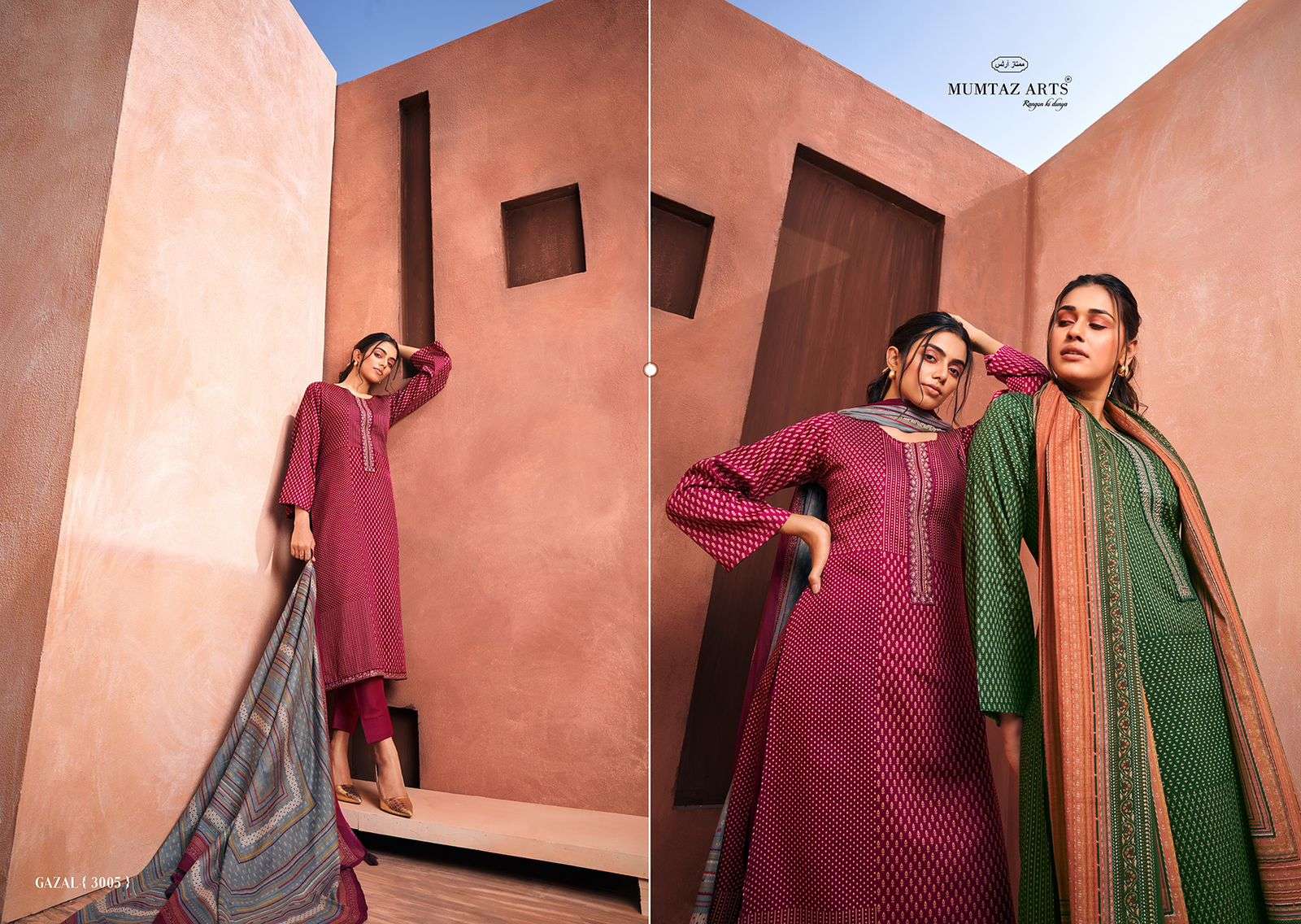 mumtaz art gazal viscose regal look salwar suit catalog