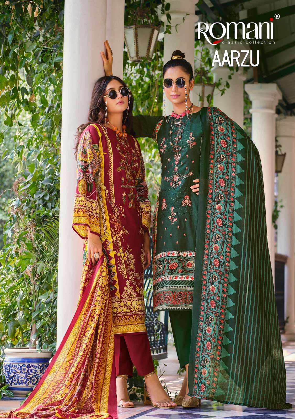 romani aarzu soft cotton  ecxlusive print salwar suit catalog