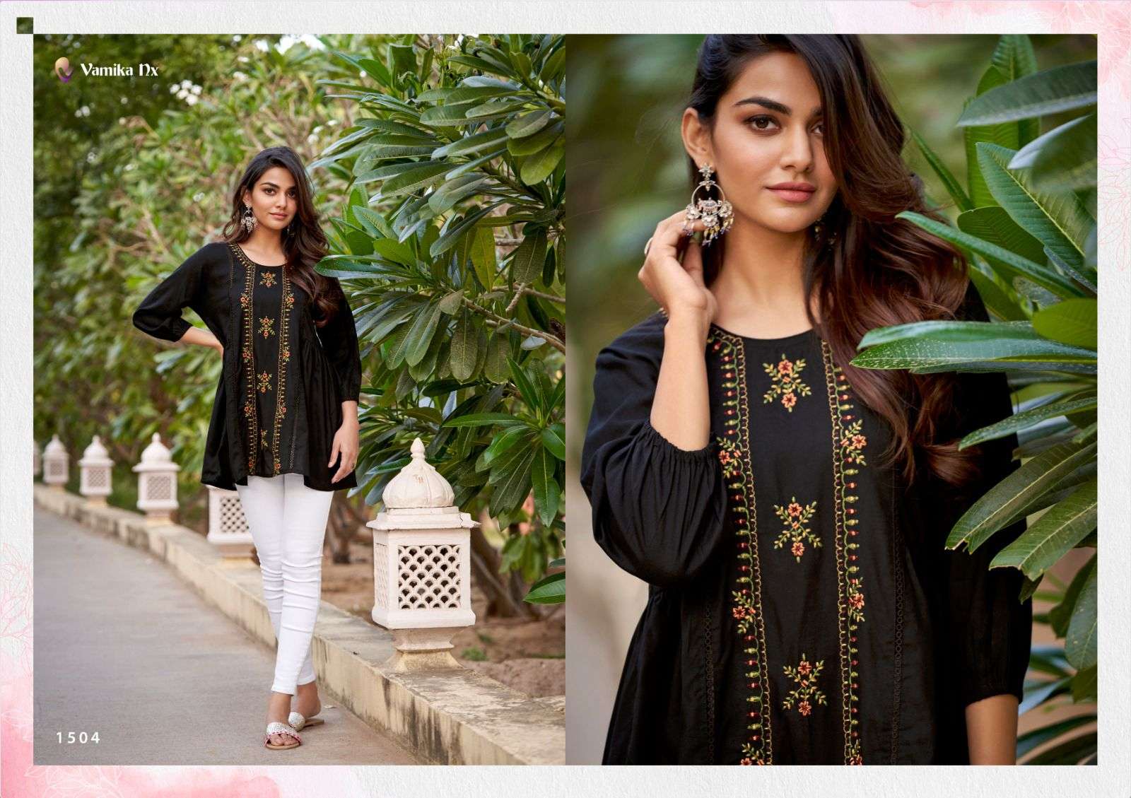 vamika rang mahal reyon beautiful look top catalog