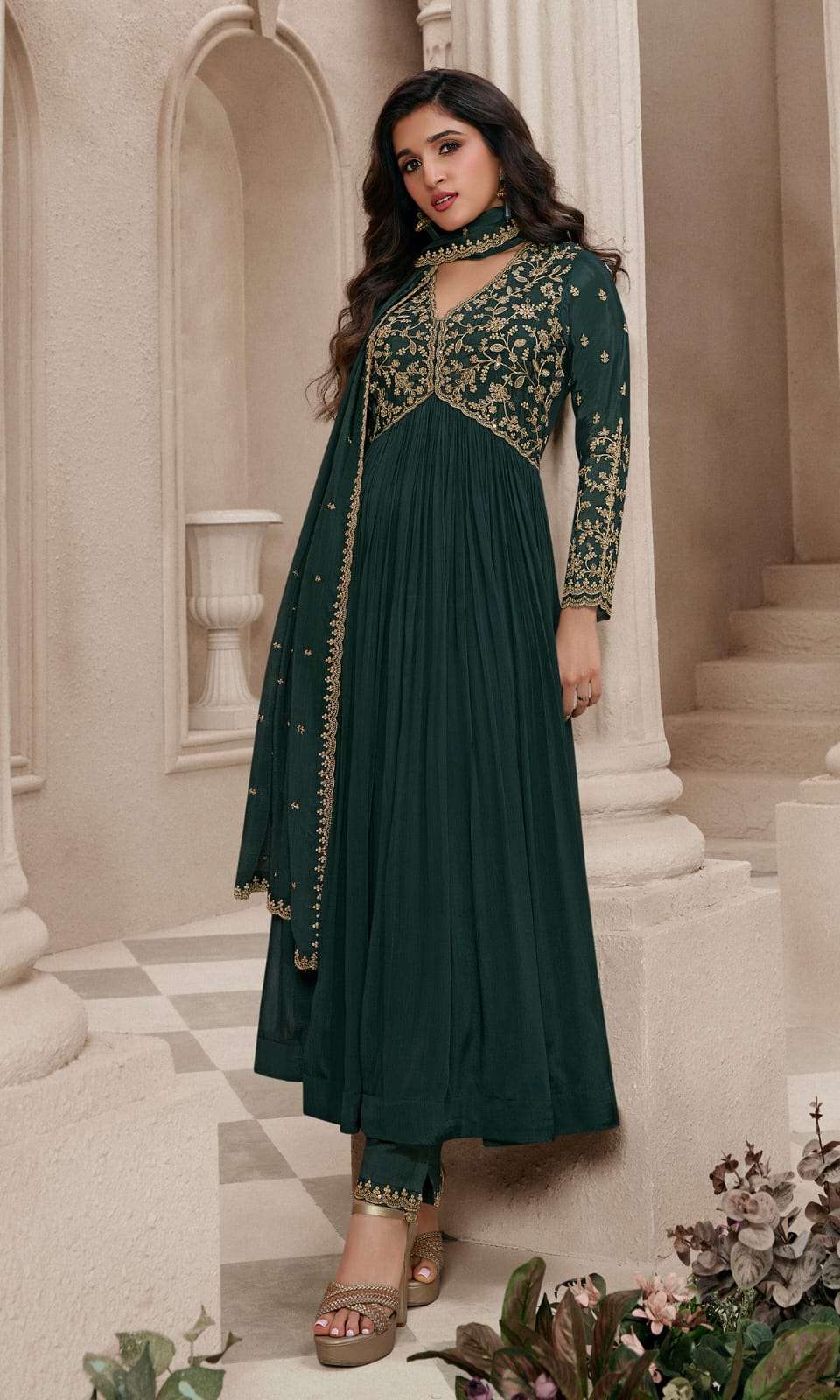 vinay fashion kaseesh sabina chinon embroidary dola attrective look salwar suit catalog