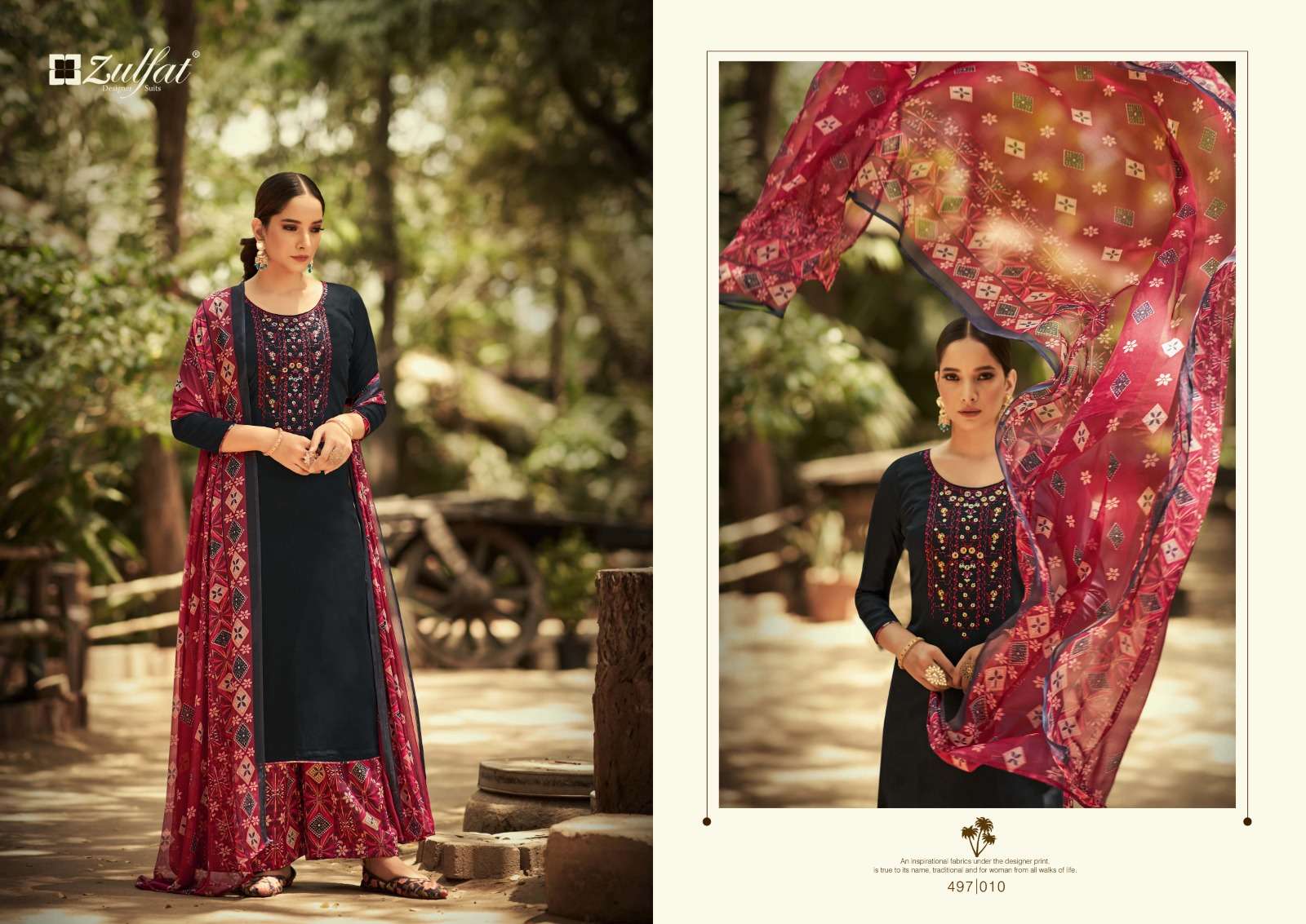 zulfat designer suits damini pure jam cotton  elegant look salwqar suit catalog