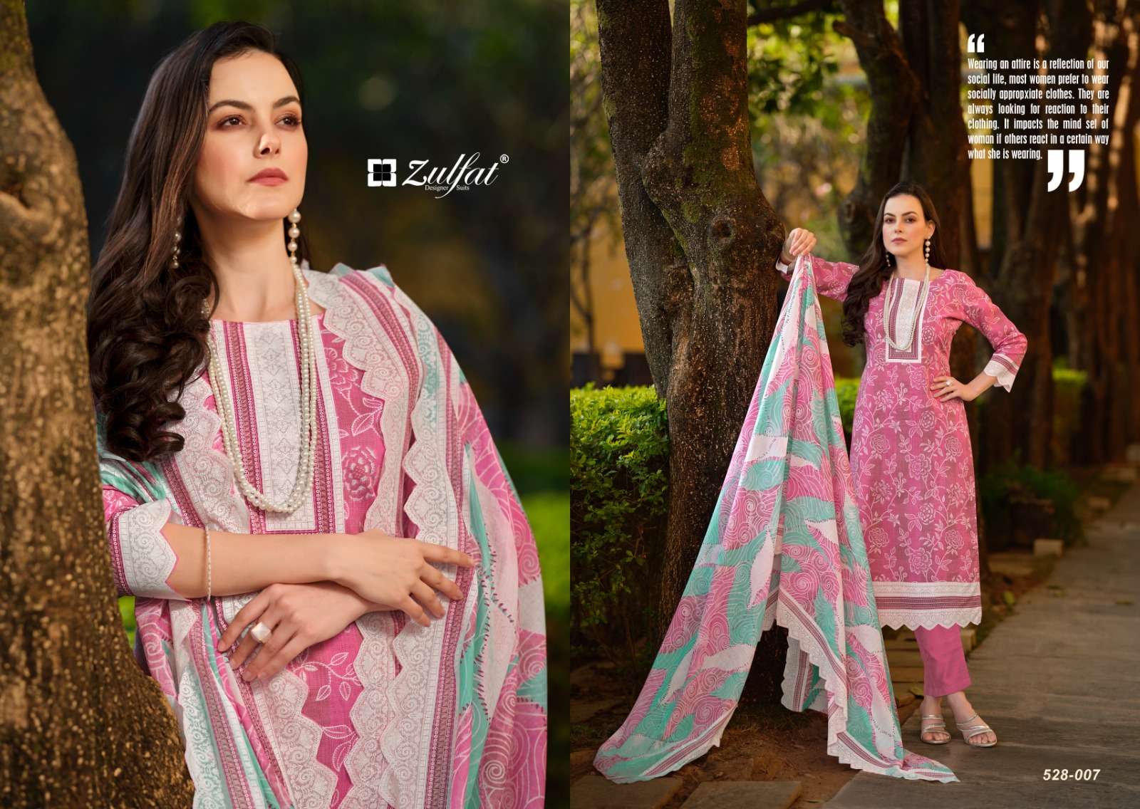 zulfat designer suits farhan cotton mal elegant look salwar suit catalog