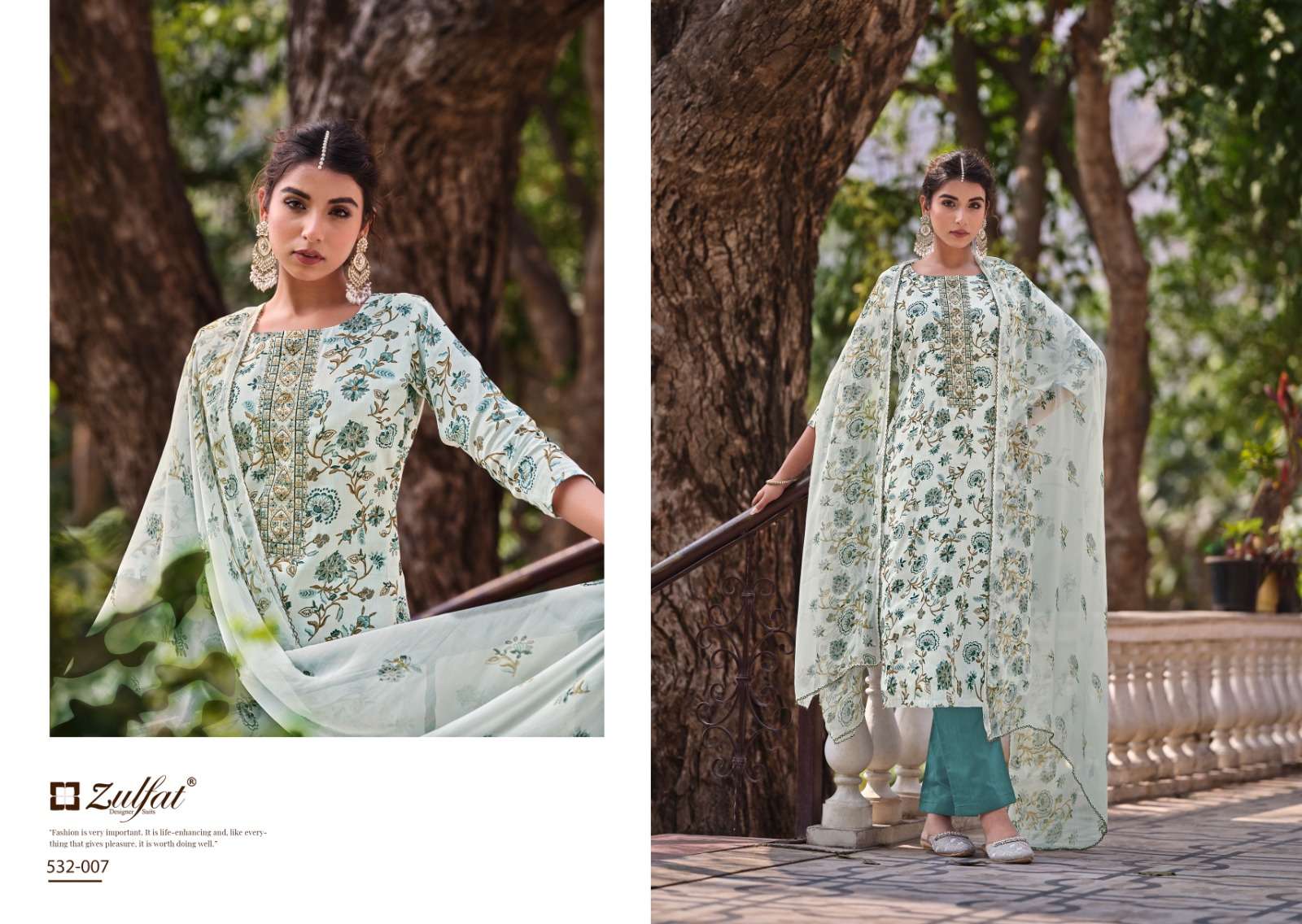 zulfat designer suits qainaat jam cotton elegant look salwqar suit catalog