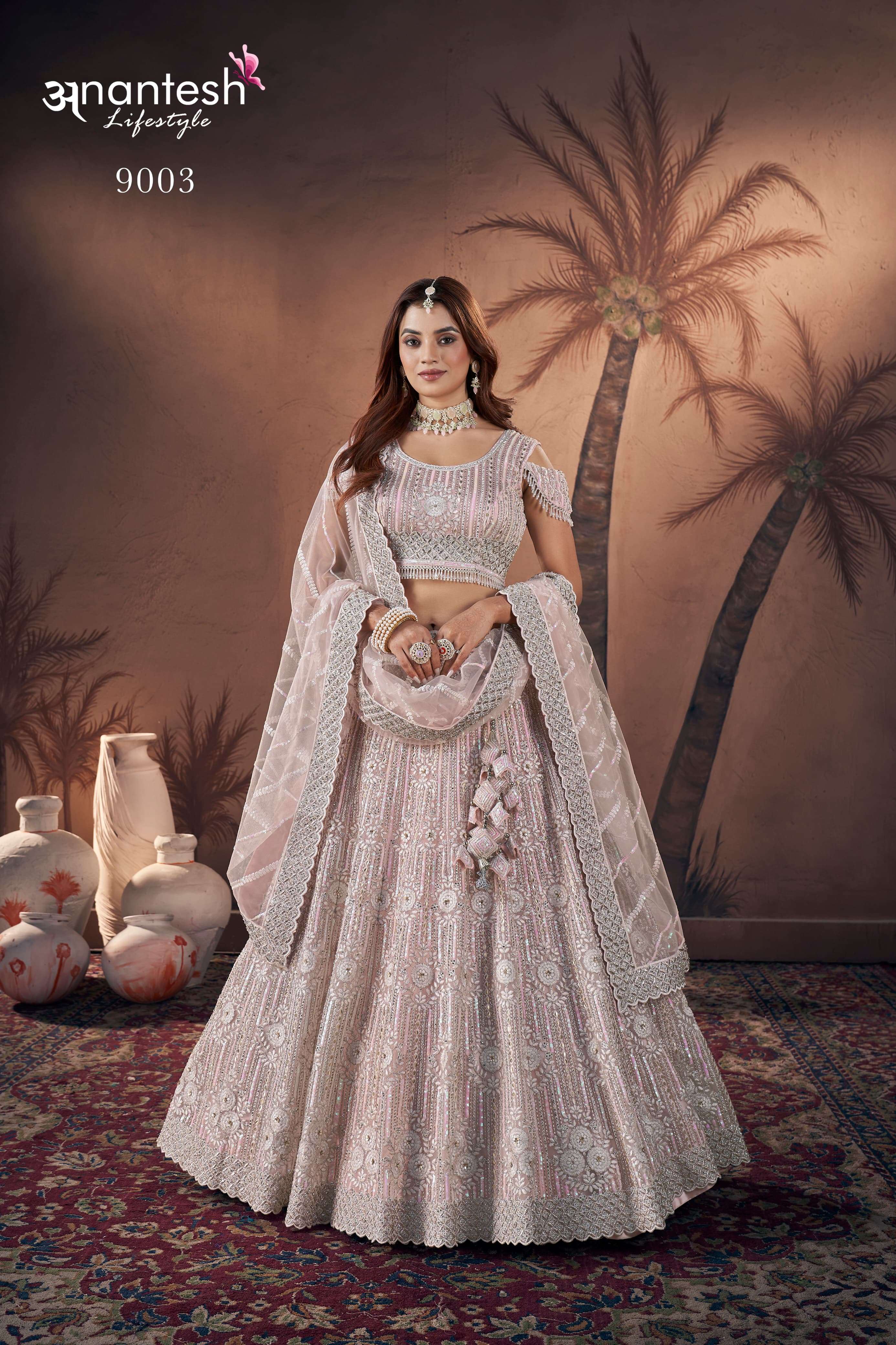 anantesh bridal couture 2024 premium net hand work innovative look lehngha cataloug