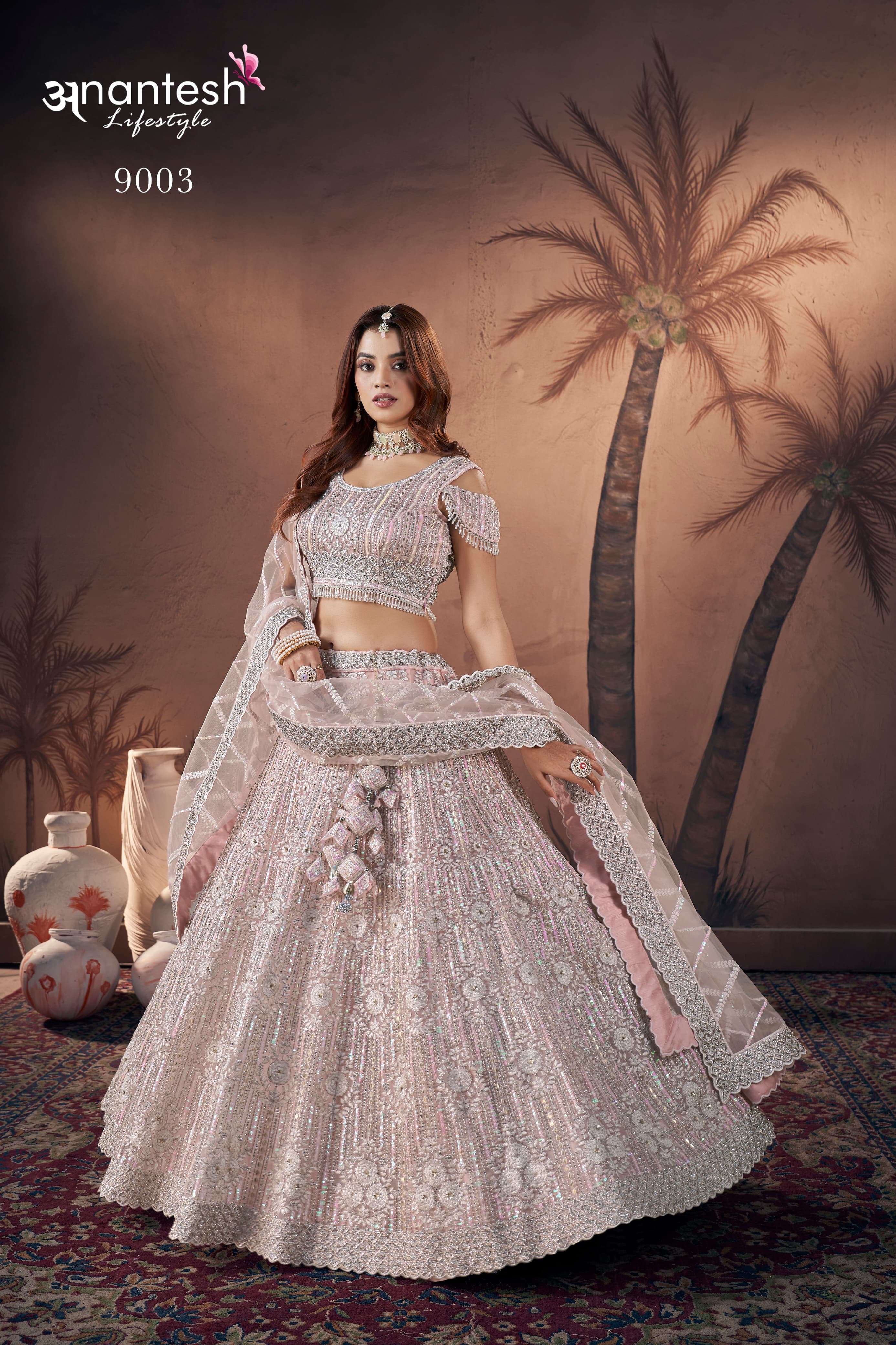 anantesh bridal couture 2024 premium net hand work innovative look lehngha cataloug