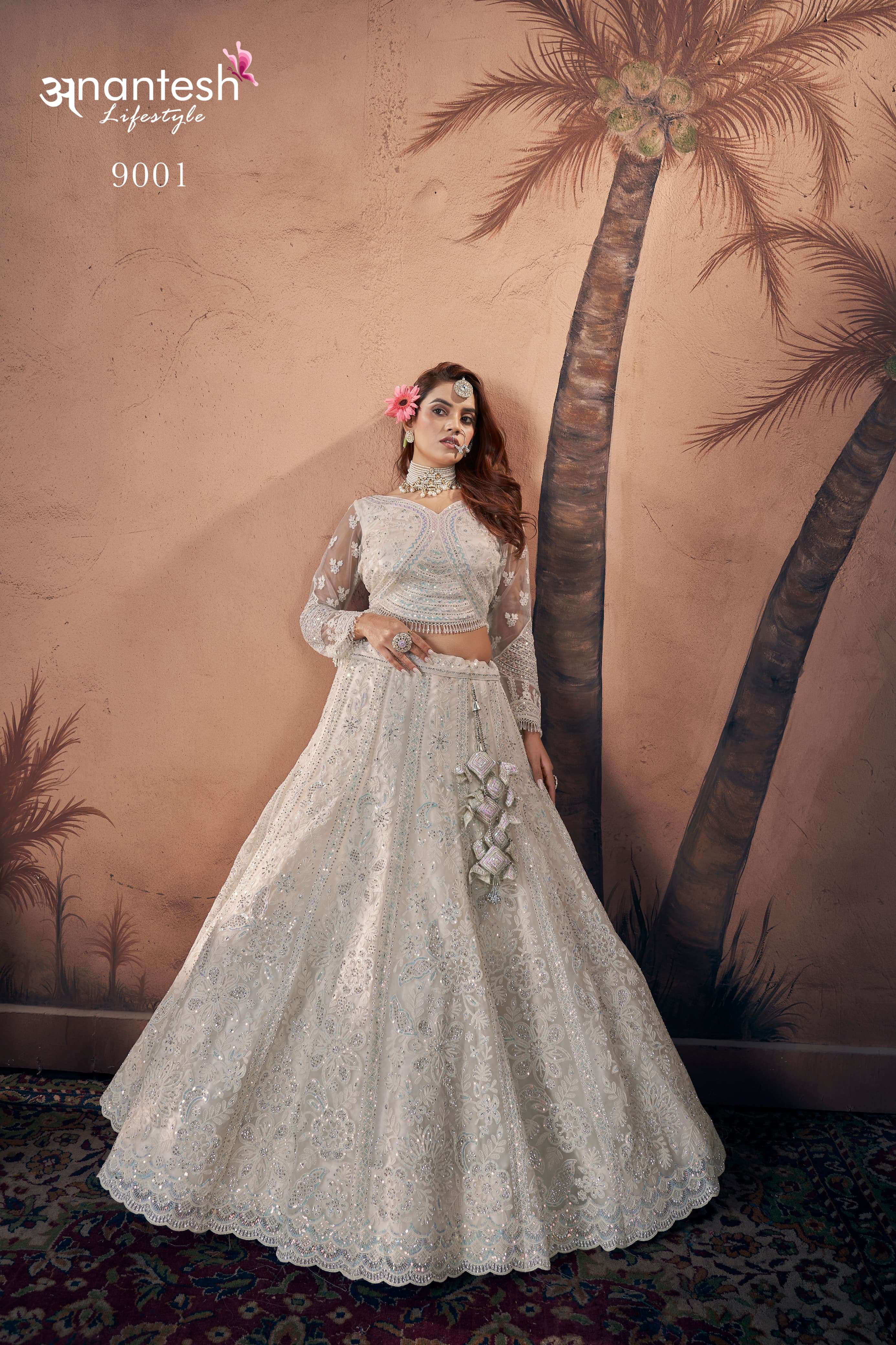 anantesh bridal couture 2024 premium net hand work innovative look lehngha cataloug