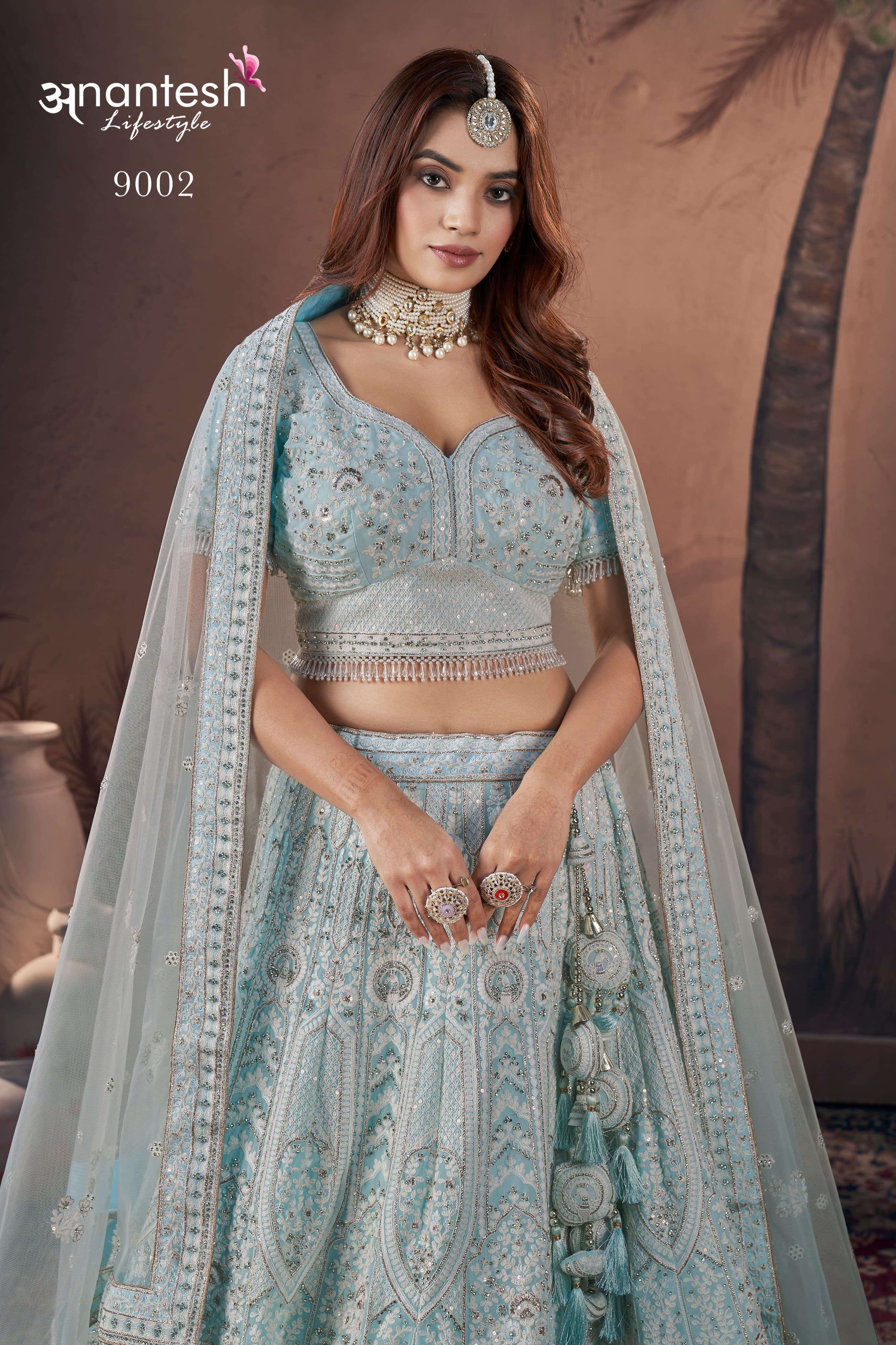 anantesh bridal couture 2024 premium net hand work innovative look lehngha cataloug