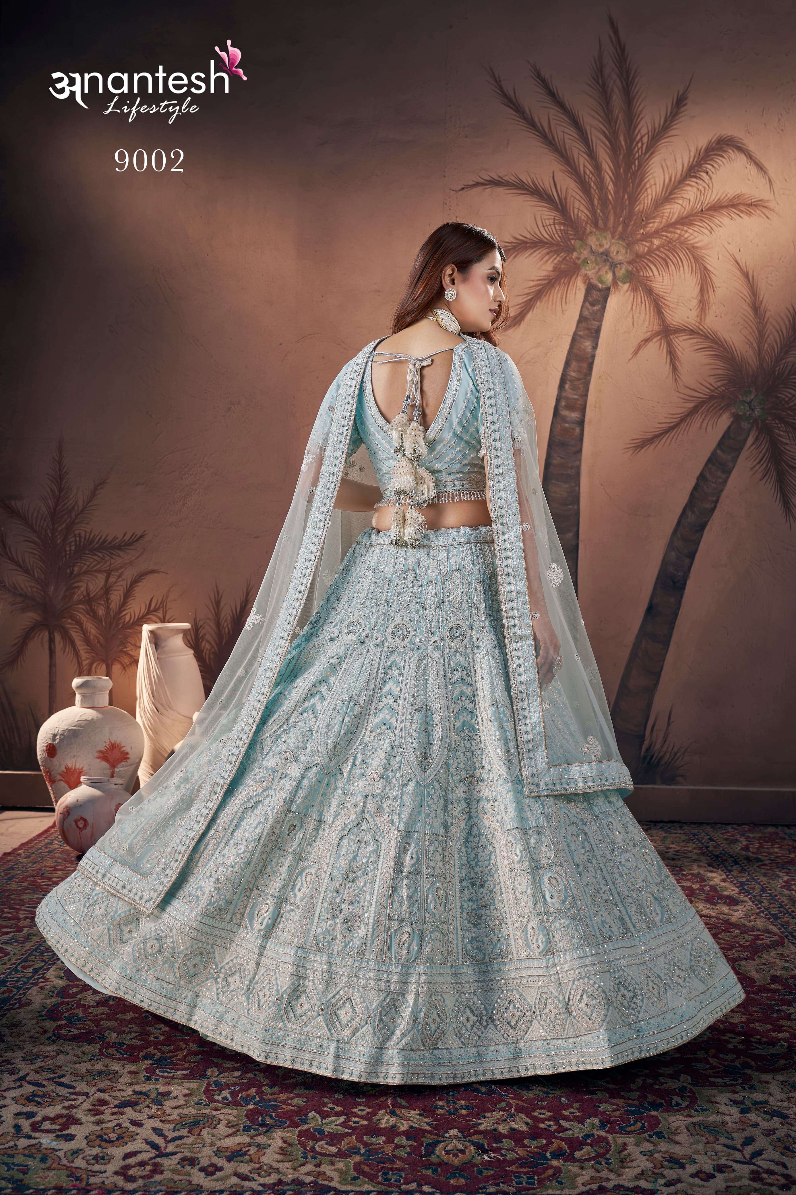 anantesh bridal couture 2024 premium net hand work innovative look lehngha cataloug