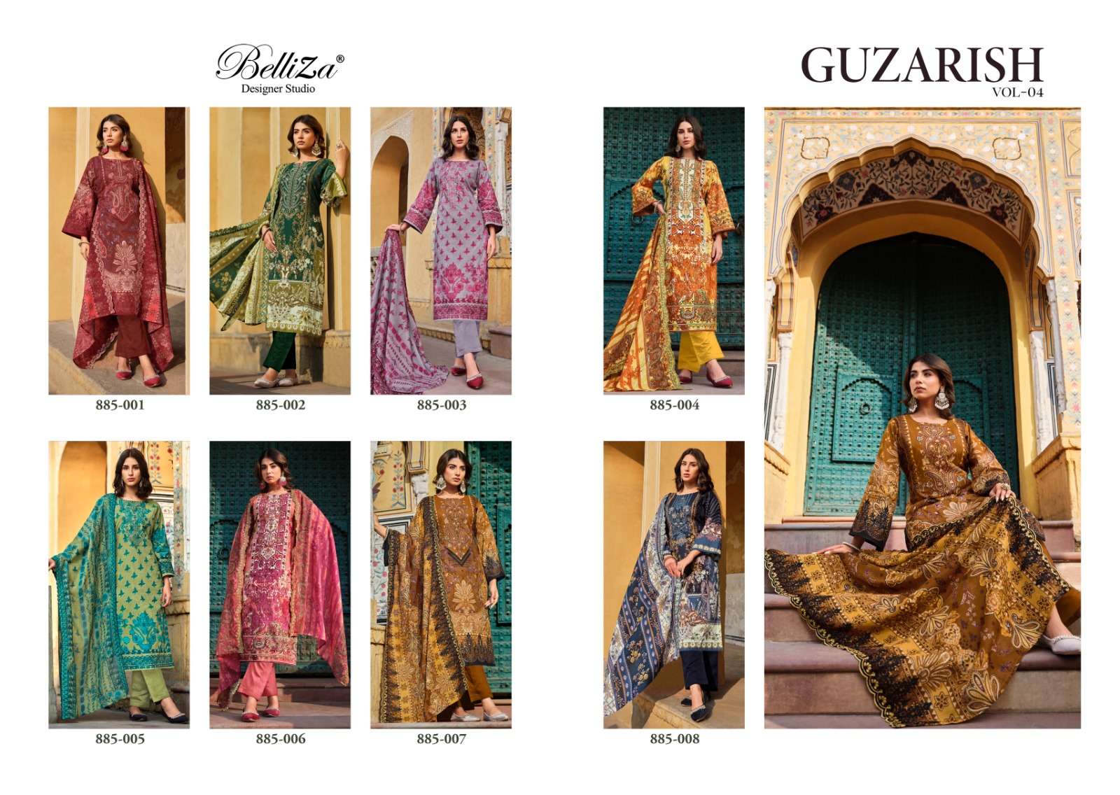 belliza designer studio guzarish vol 4 cotton elegant salwar suit catalog