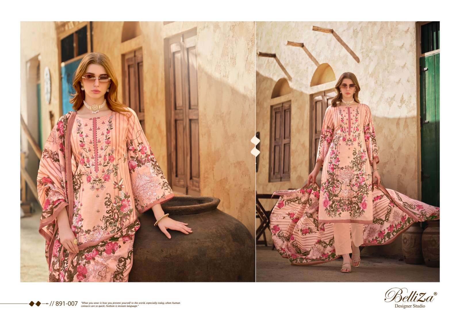 belliza designer studio naira vol 39 cotton innovative look salwar suit catalog