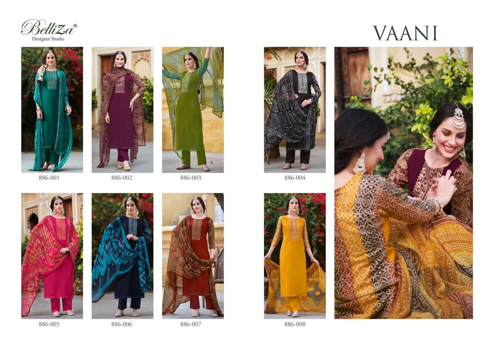 belliza designer studio vaani viscose rayon innovative look salwar suit catalog