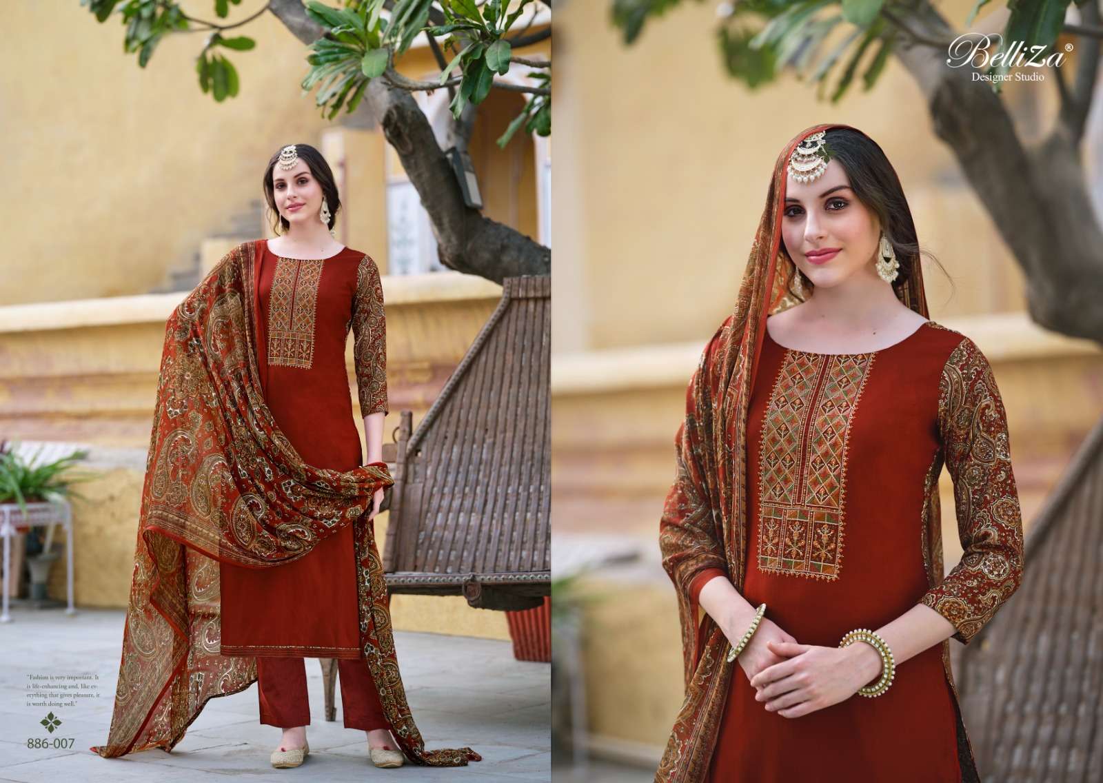 belliza designer studio vaani viscose rayon innovative look salwar suit catalog