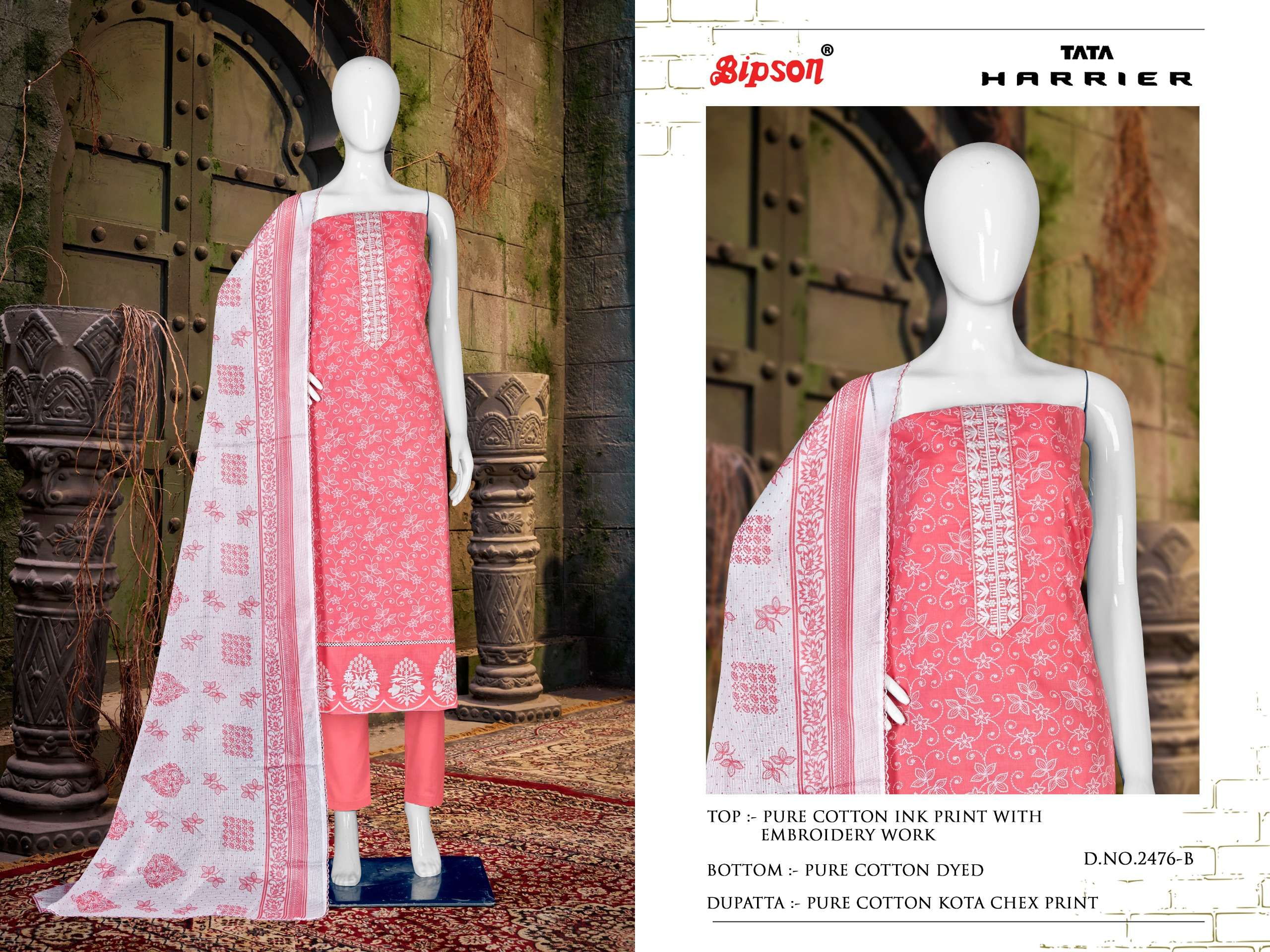 Bipson tata harrier 2476 elegant salwar suit catalog