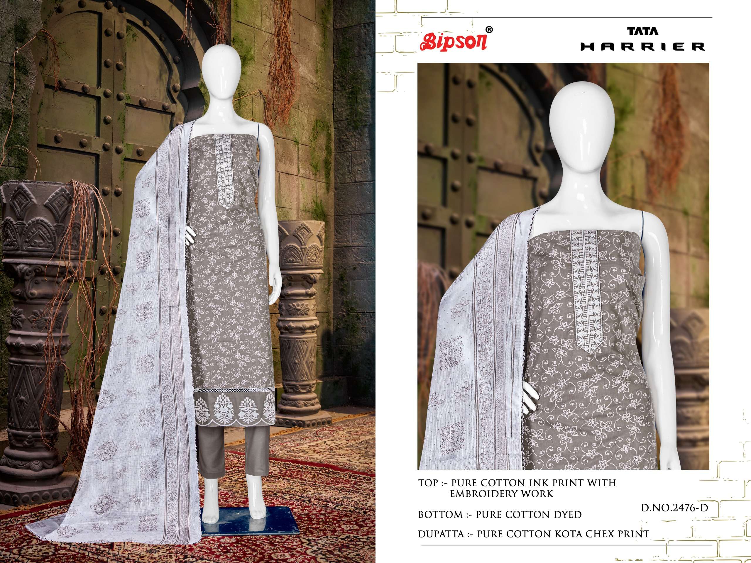 Bipson tata harrier 2476 elegant salwar suit catalog