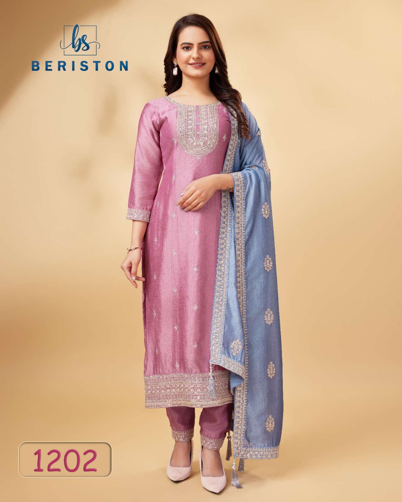 briston briston vol 12 vichitra silk decent look salwar suit catalog