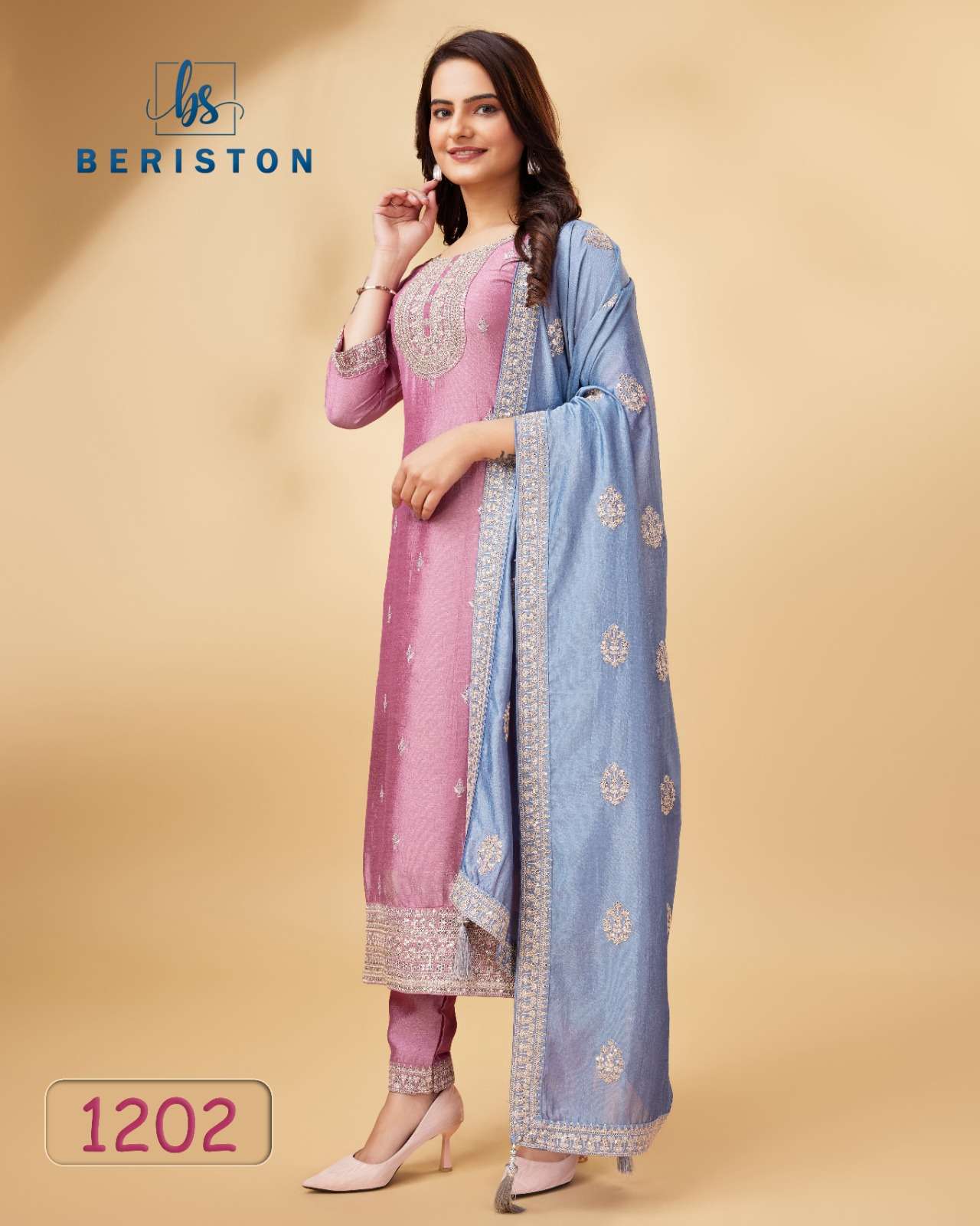 briston briston vol 12 vichitra silk decent look salwar suit catalog