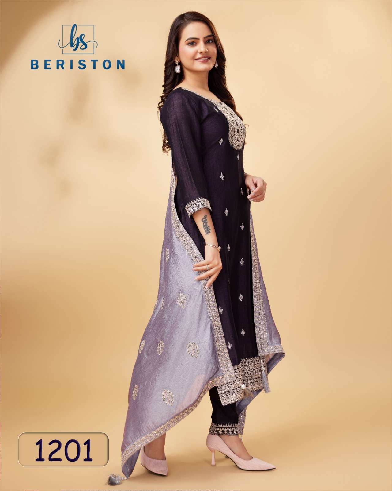 briston briston vol 12 vichitra silk decent look salwar suit catalog