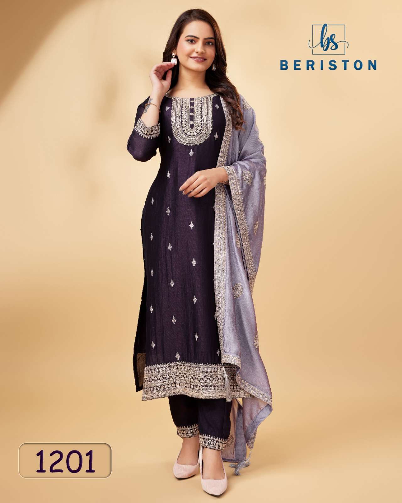 briston briston vol 12 vichitra silk decent look salwar suit catalog