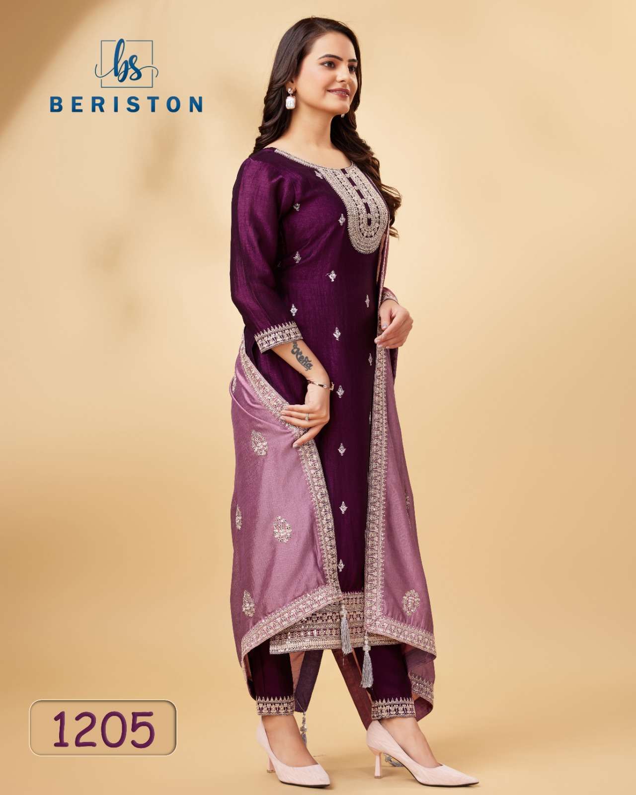 briston briston vol 12 vichitra silk decent look salwar suit catalog