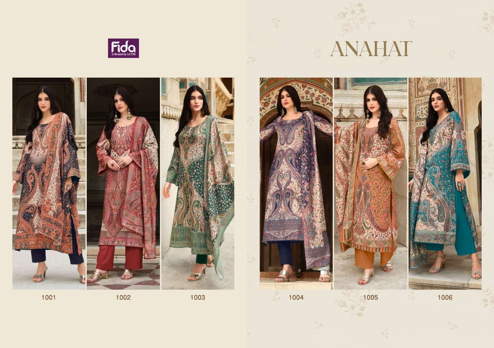 fida anhat digital blended voile  cotton innovative look salwar suit catalog