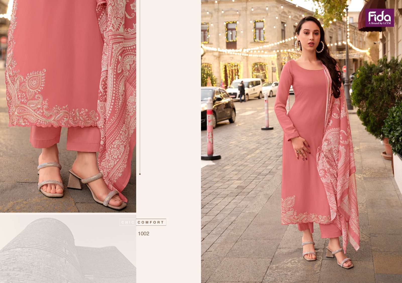 fida kudrat cotton satin graceful look salwar suit catalog