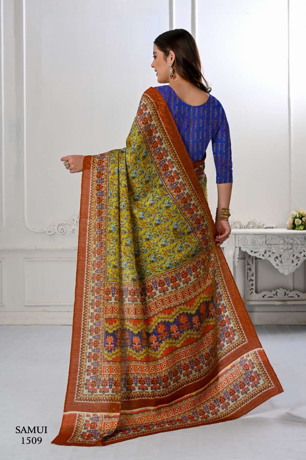 jivora shyna samui 2 premium natural silk attrective look saree cataloug