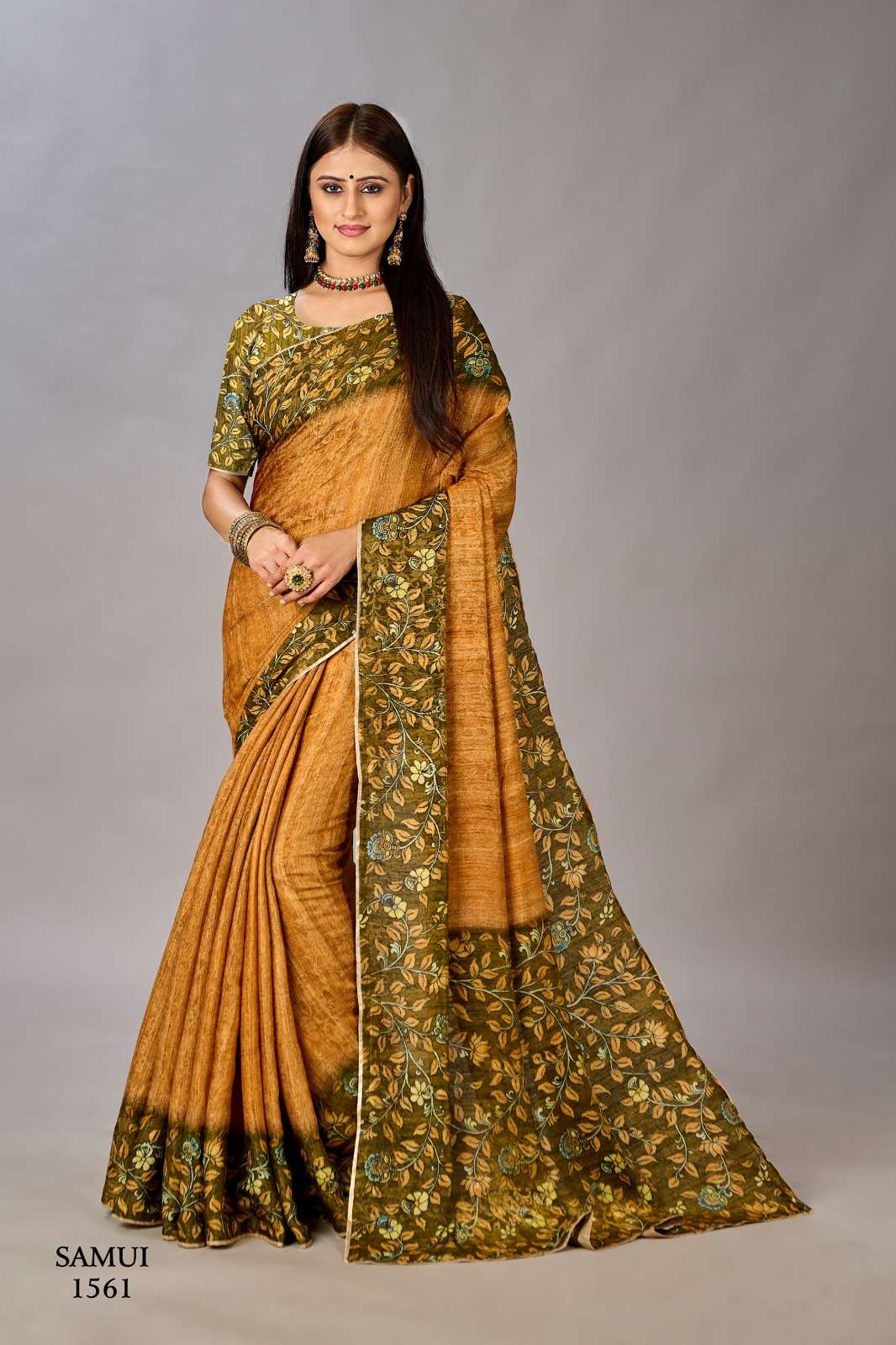 jivora shyna samui 2 premium natural silk attrective look saree cataloug