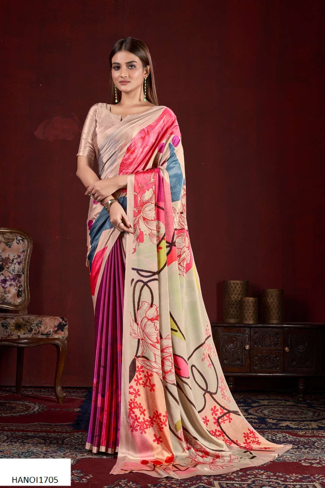 jivora v crape soft silk  exclusive look sareecataloug