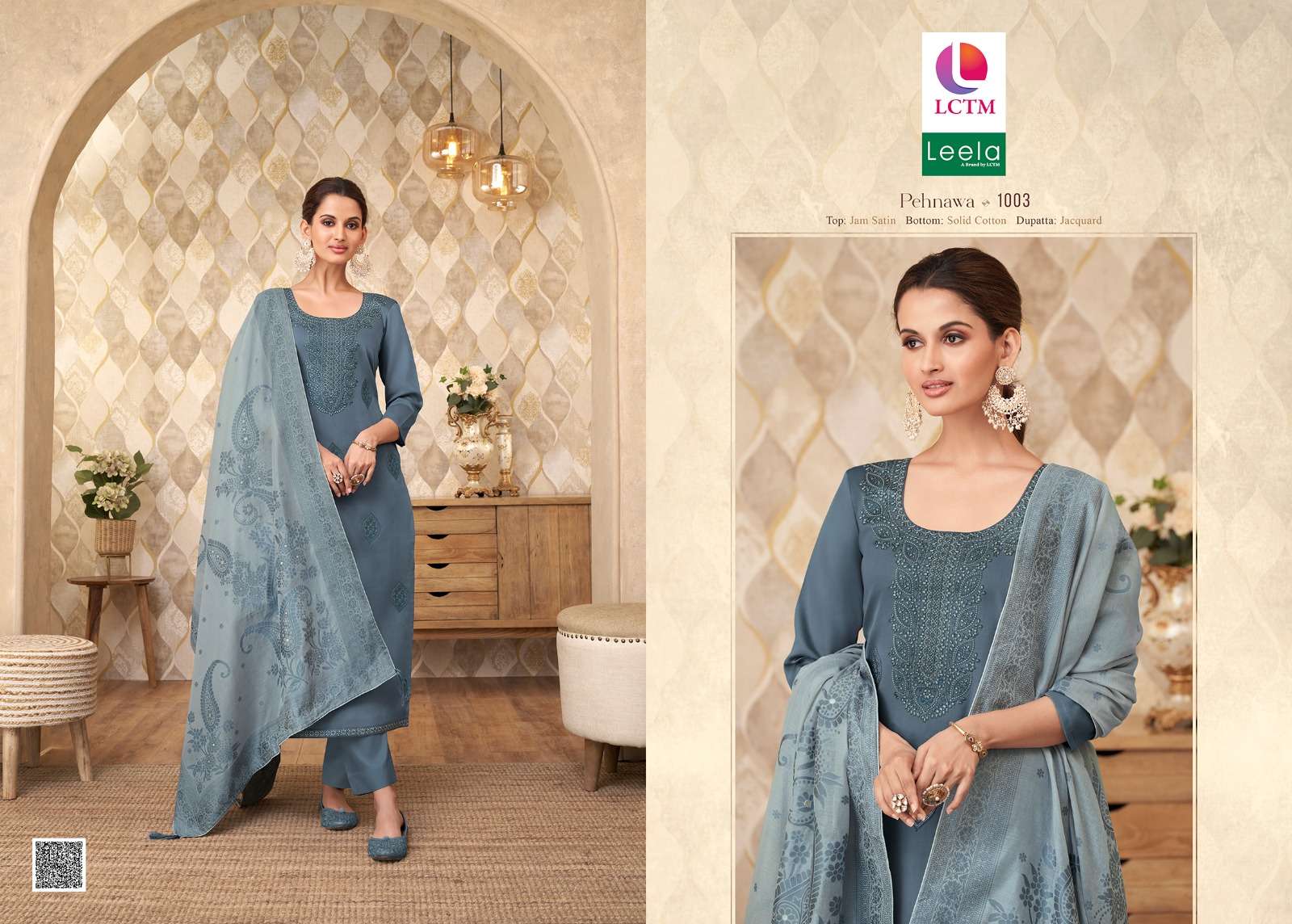 lctm overseas embroiderd jecuard innovative look salwar suit catalog