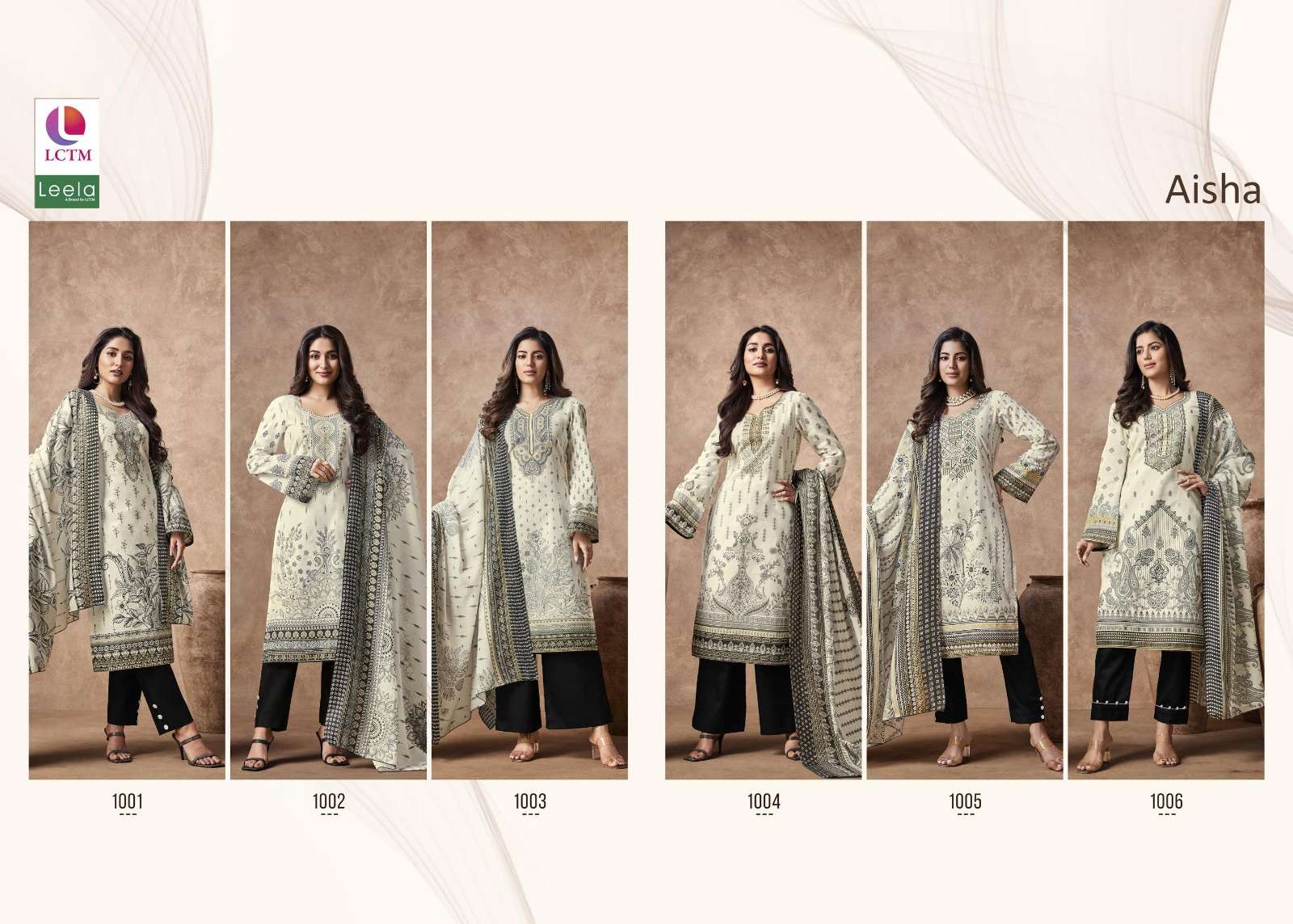 leela aisha cotton exclusive print salwar suit catalog