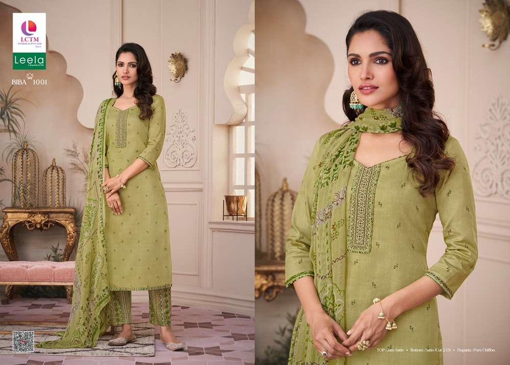 leela biba jam satim elegant salwar suit catalog