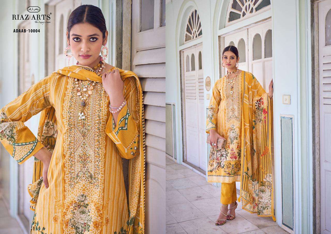 mumtaz art adaab lawn camric elegant salwar suit catalog