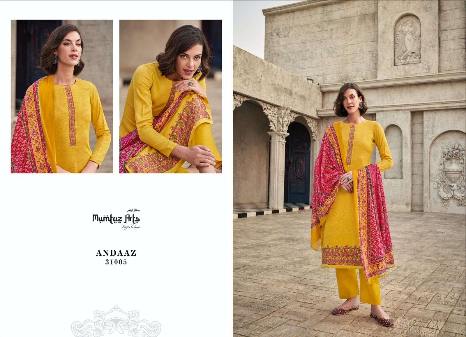 mumtaz arts andaaz pure jam satin exclusive print salwar suit catalog