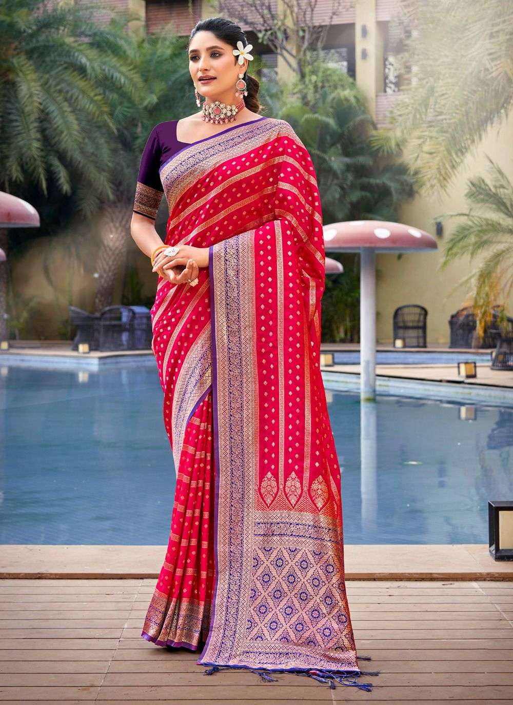 sangam prints bunawat Pratibha Silk silk regal saree catalog