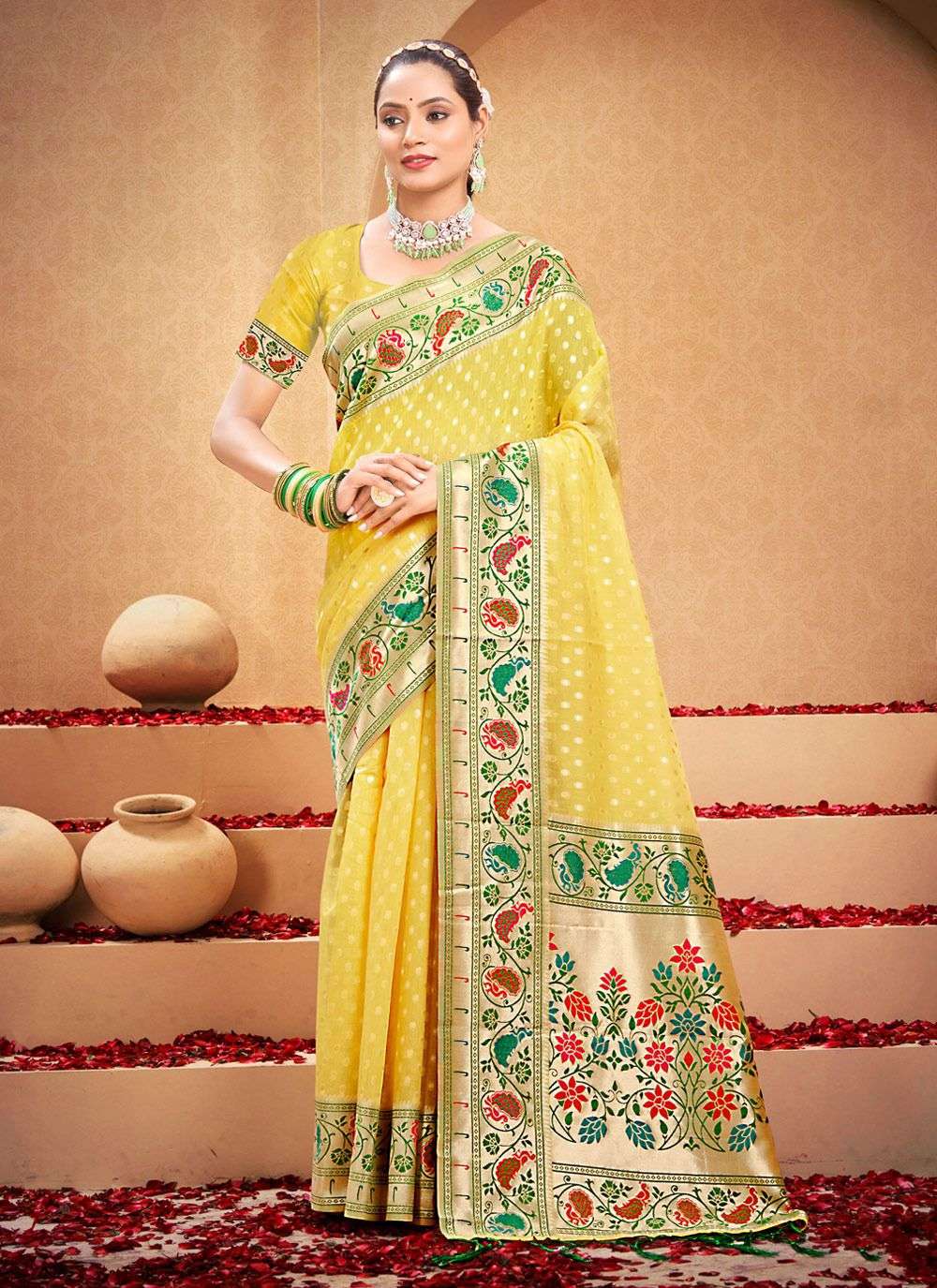 sangam prints bunawat shahi cotton beautiful look saree catalog