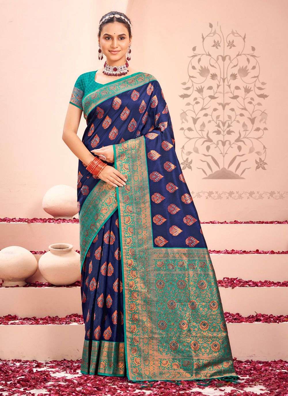 sangam prints sharda silk kanjivarm silk regal look saree catalog