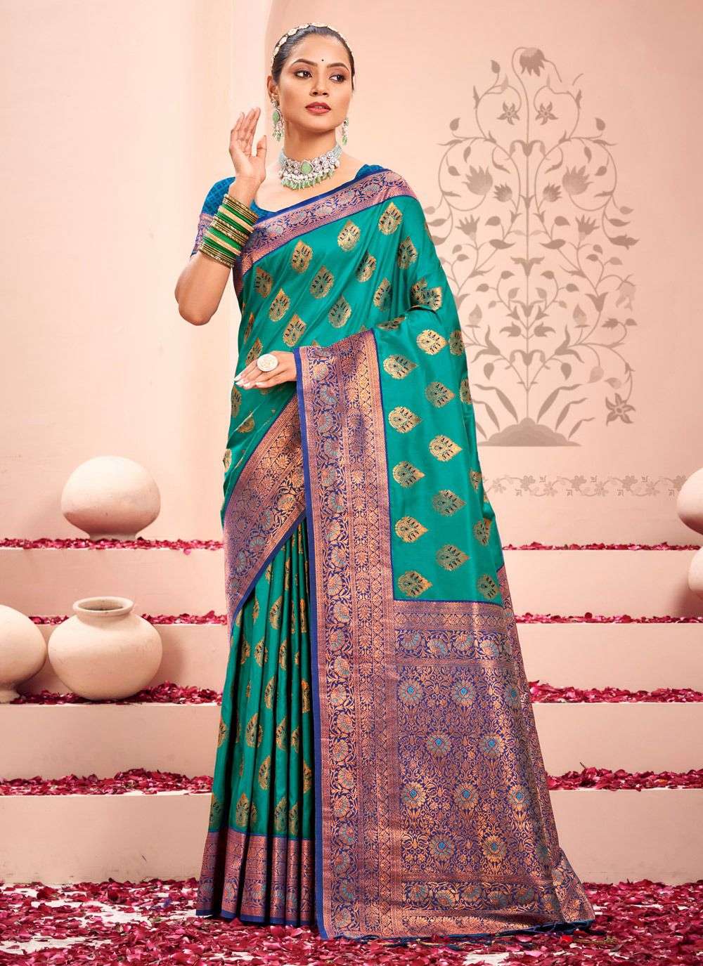 sangam prints sharda silk kanjivarm silk regal look saree catalog