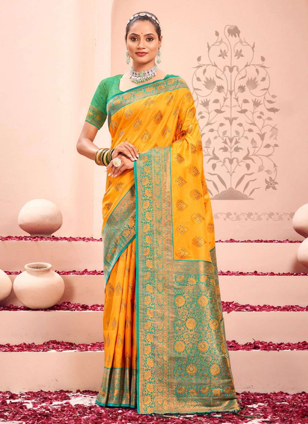 sangam prints sharda silk kanjivarm silk regal look saree catalog