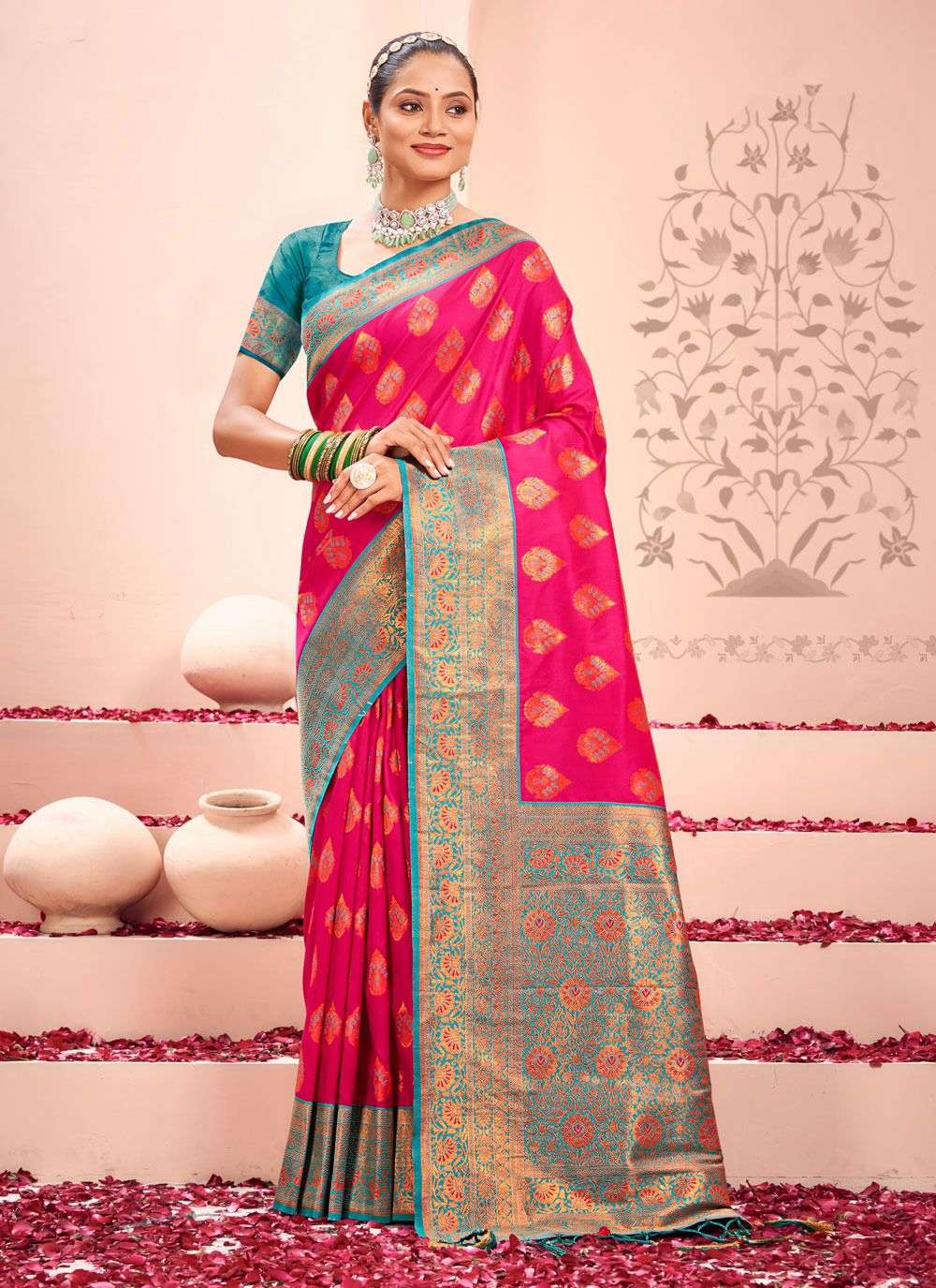 sangam prints sharda silk kanjivarm silk regal look saree catalog