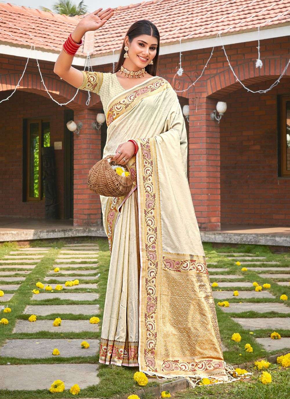 sangam prints susobhana silk kanjivar silk elegant saree catalog