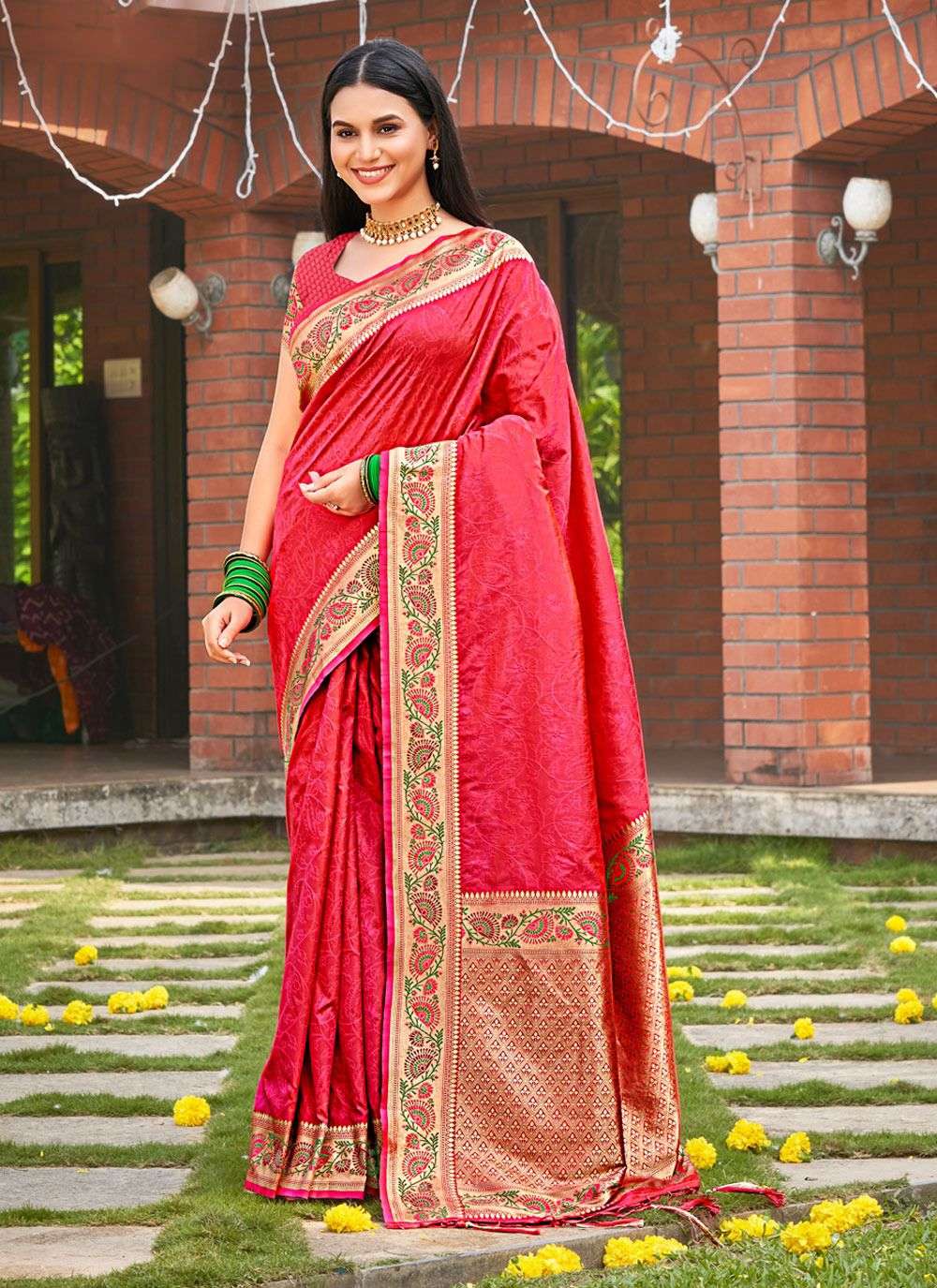 sangam prints susobhana silk kanjivar silk elegant saree catalog