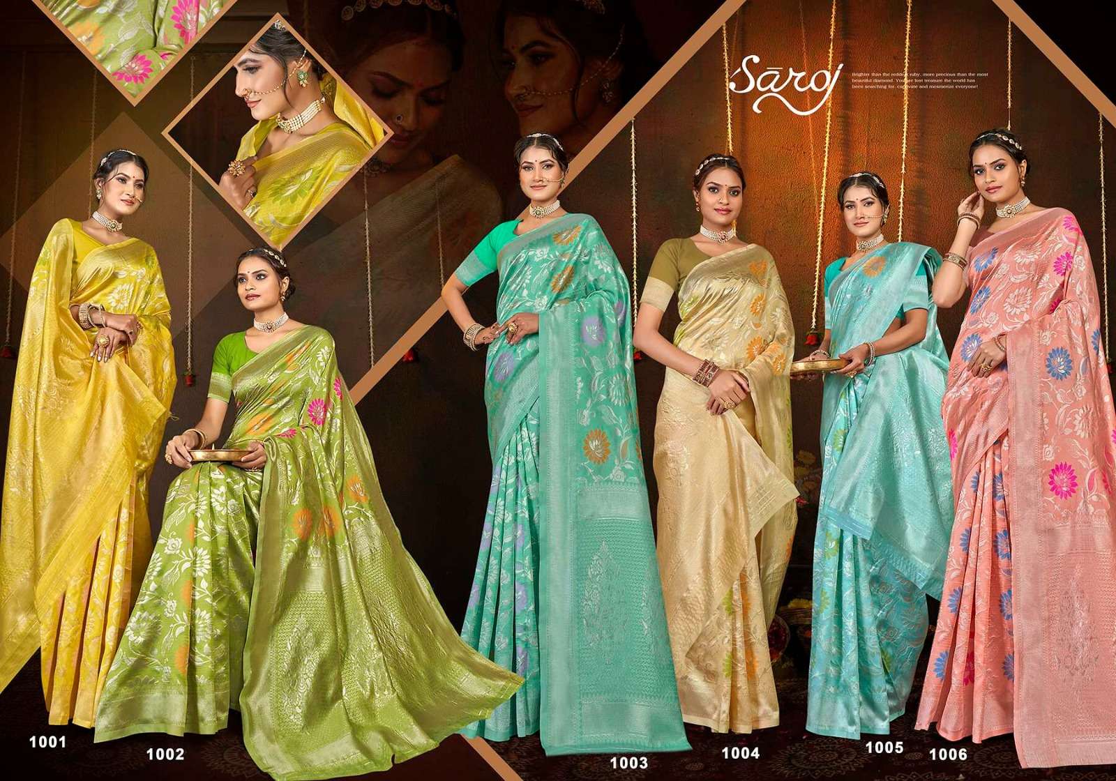 saroj saree zohra silk 5 soft silk decent look saree catalog