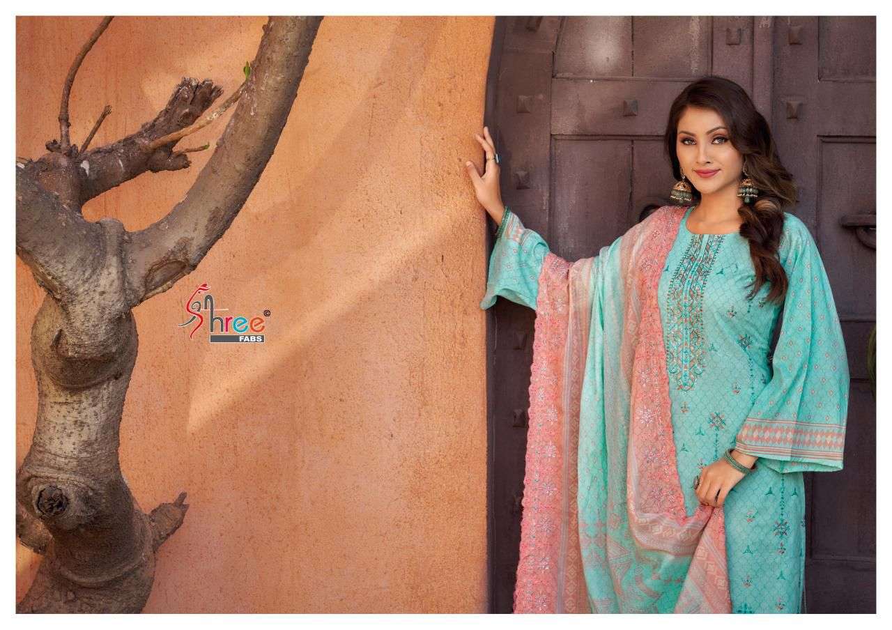 shree fabs  bin saeed lawn collection vol 12  cotton exclusive print salwar suit catalog