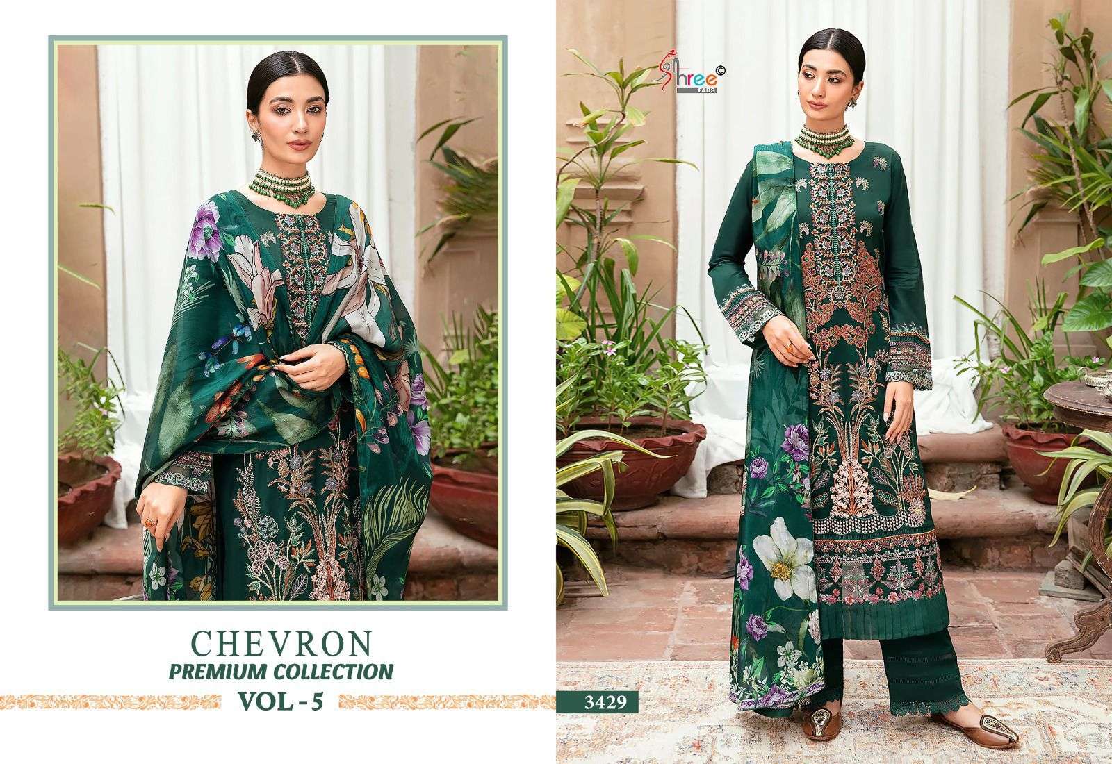 shree fabs chevron premium collection vol 5 rayon graceful look salwar suit cotton dupatta catalog