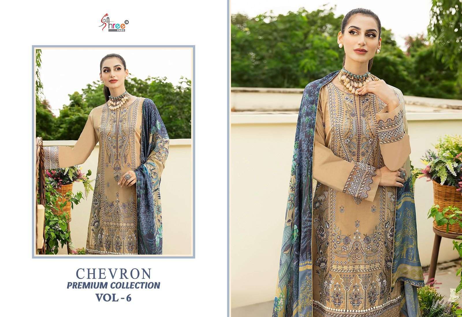 shree fabs chevron premium collection vol 6 reyon graceful look salwar suit catalog