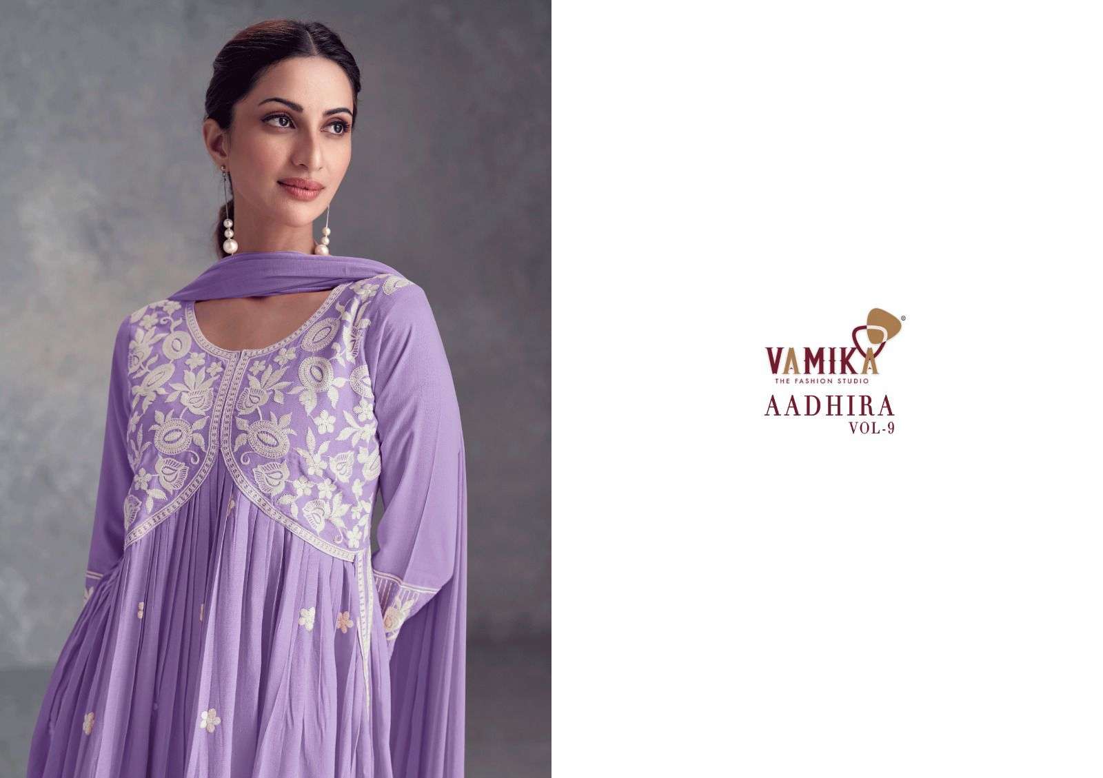 vamika aadhira vol  9 d no 1111a to 1111 e rayon viscose regal look top bottom  with dupatta catalog