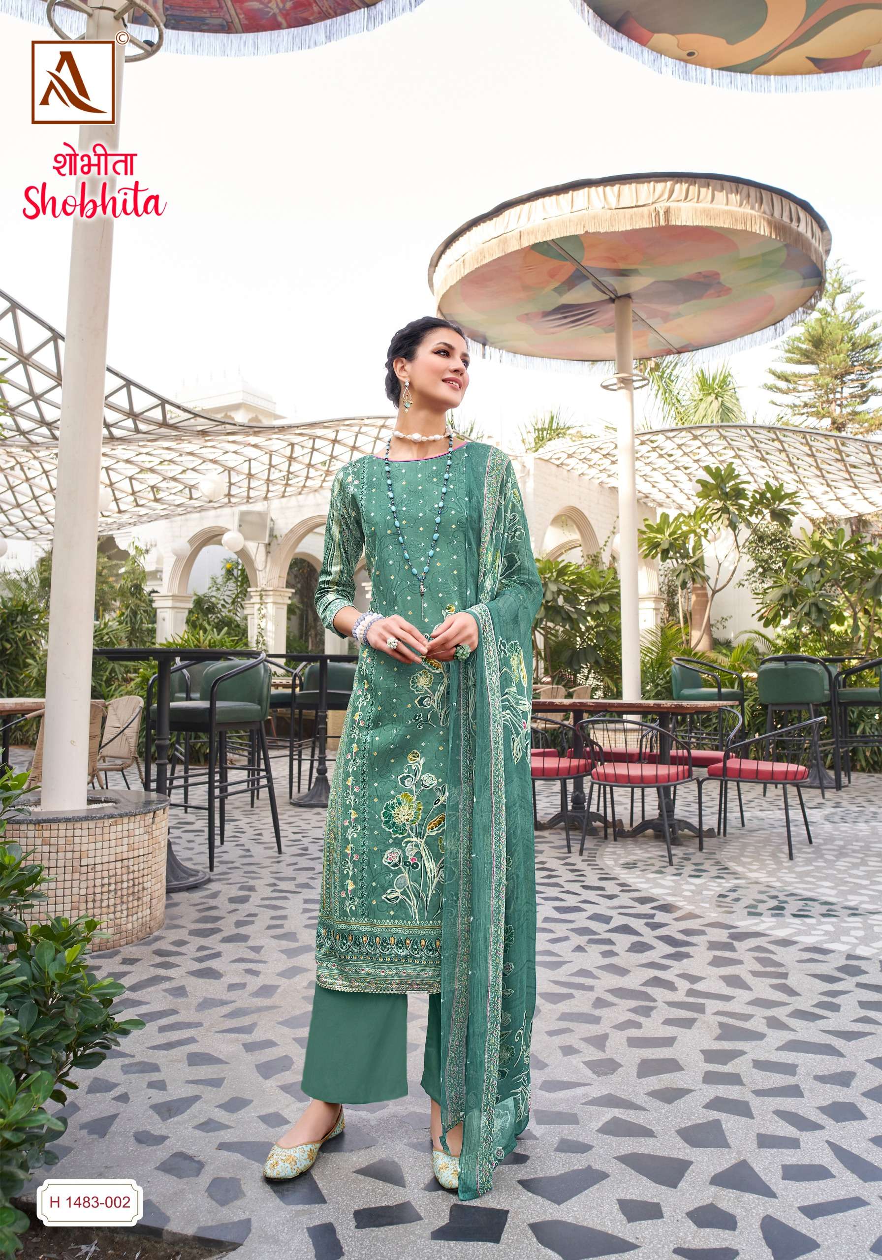 alok suit shobhita zam exclusive print salwar suit catalog